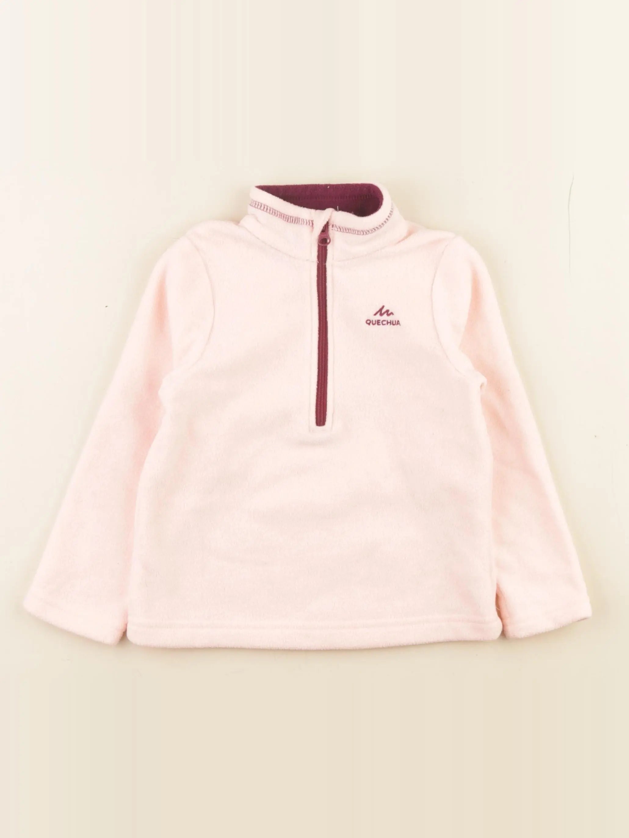 Decathlon ski - polaire rose - 2/3 ans