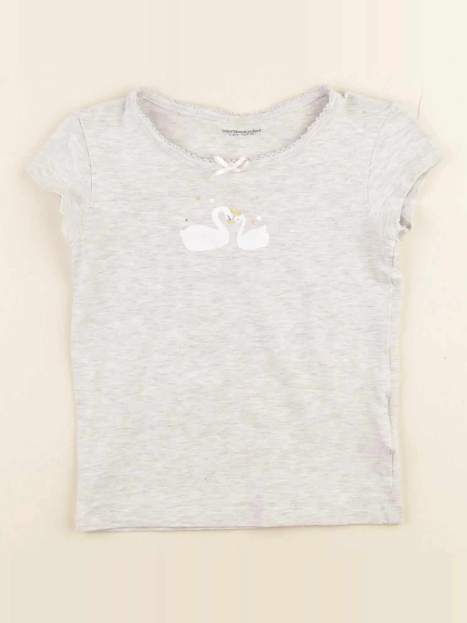 Vertbaudet - maillot de corps gris - 4 ans