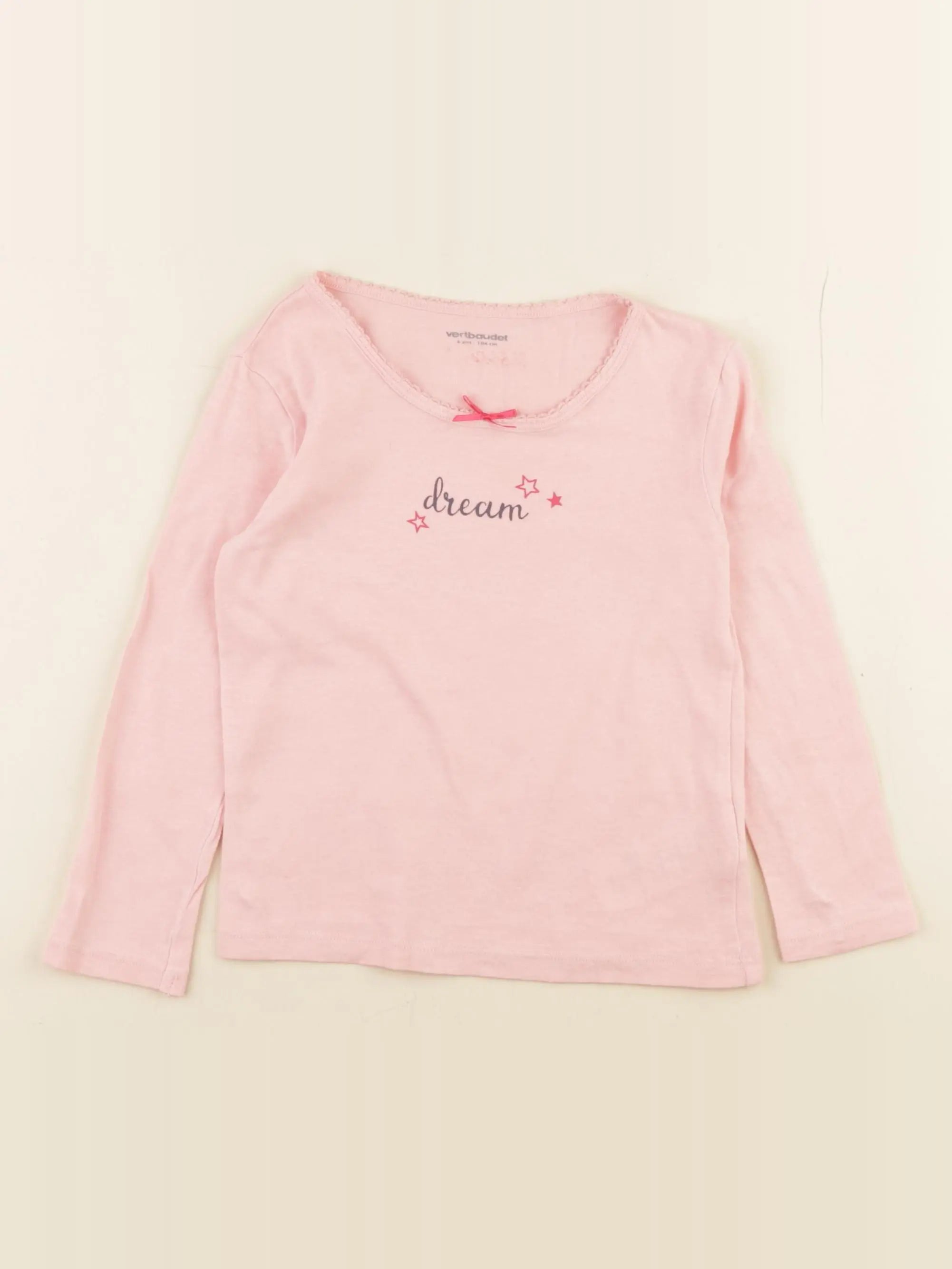 Vertbaudet - maillot de corps rose - 4 ans