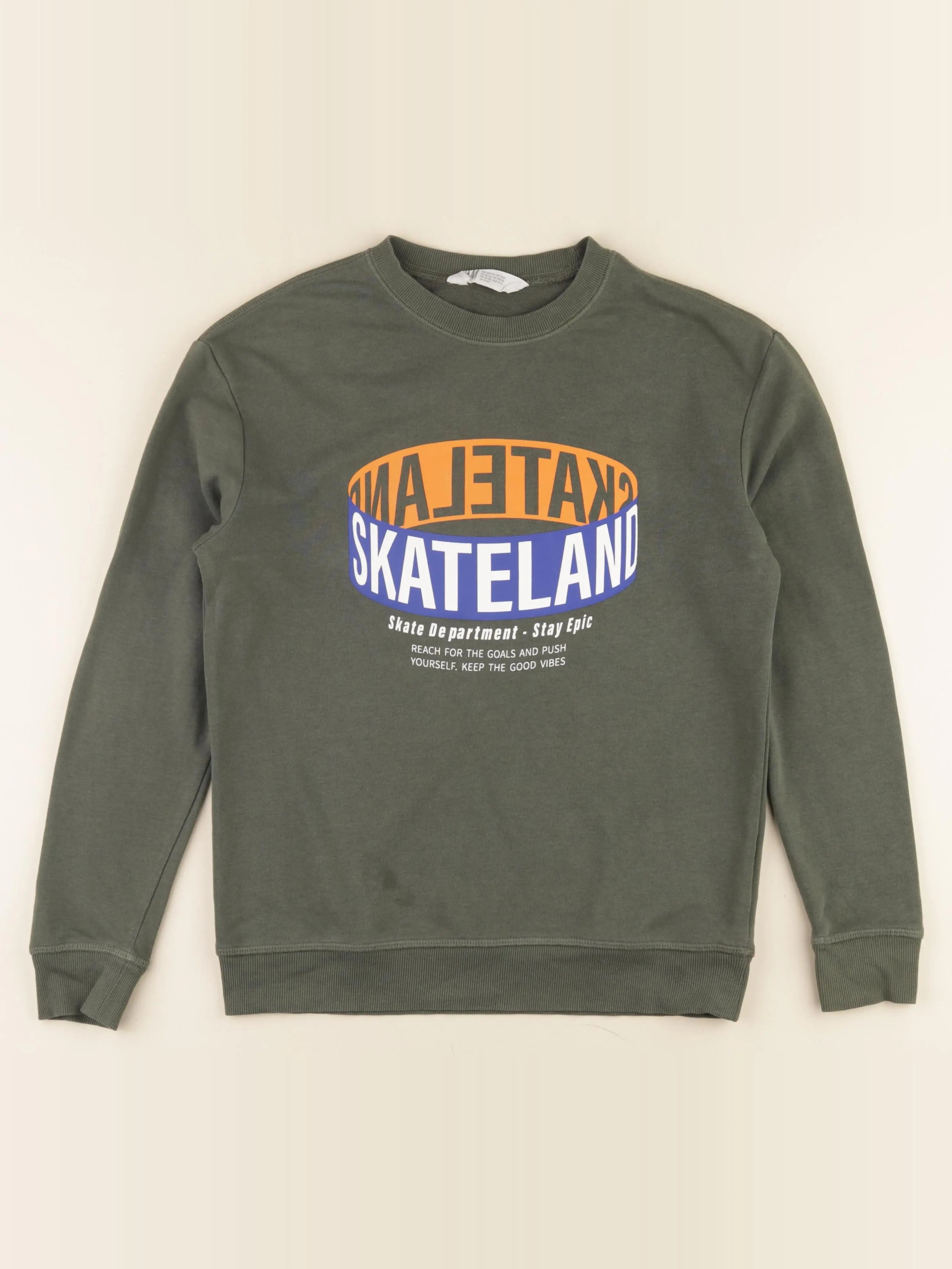 H&M - sweat vert - 12/14 ans