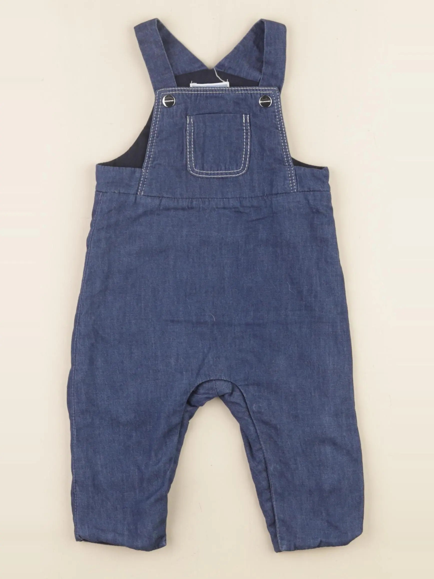 Jacadi - salopette doublé bleu - 6 mois