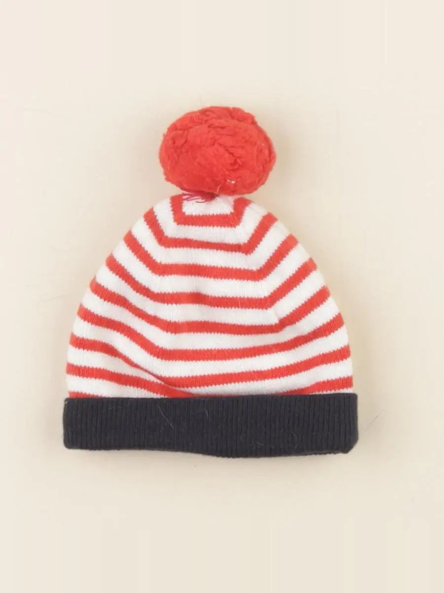 Jacadi - bonnet rouge, bleu - 6 mois