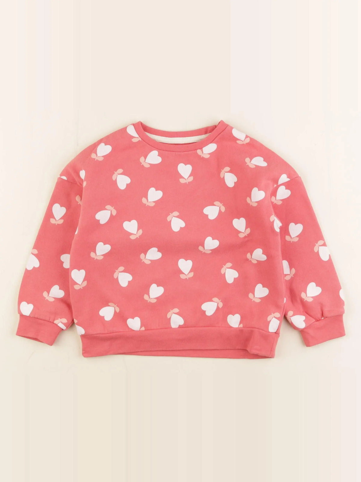 Vertbaudet - sweat rose - 3 ans