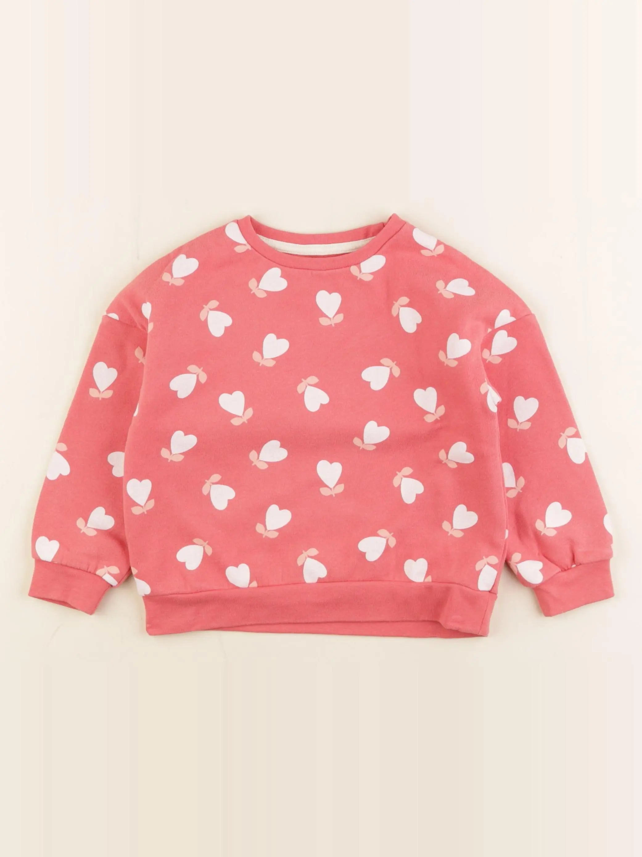Vertbaudet - sweat rose - 3 ans