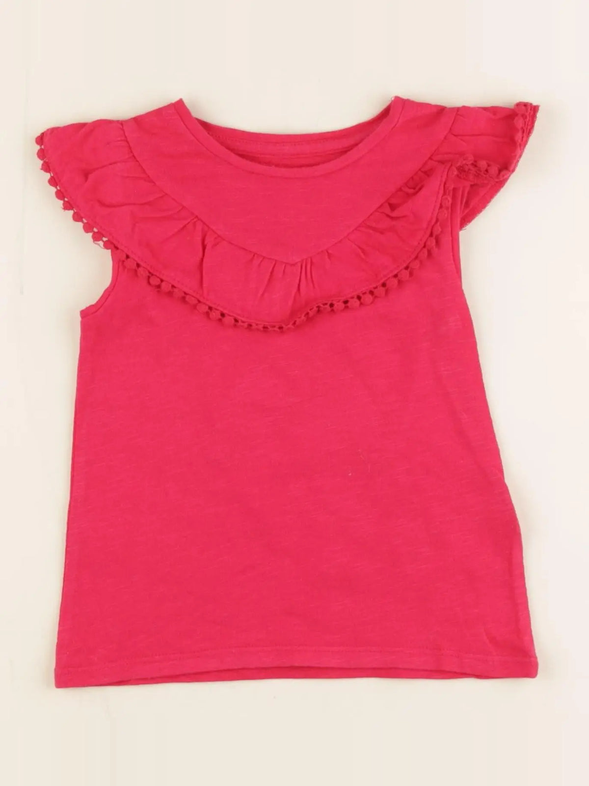Vertbaudet - tee-shirt rouge - 2 ans