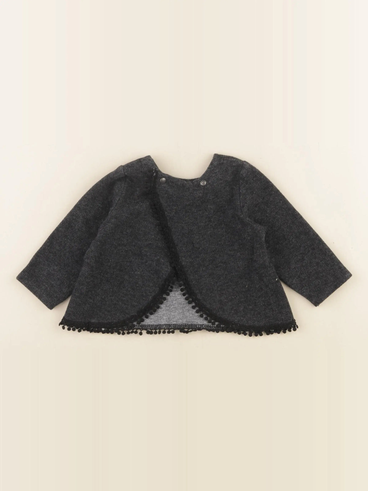 IKKS - pull gris, argent - 6 mois