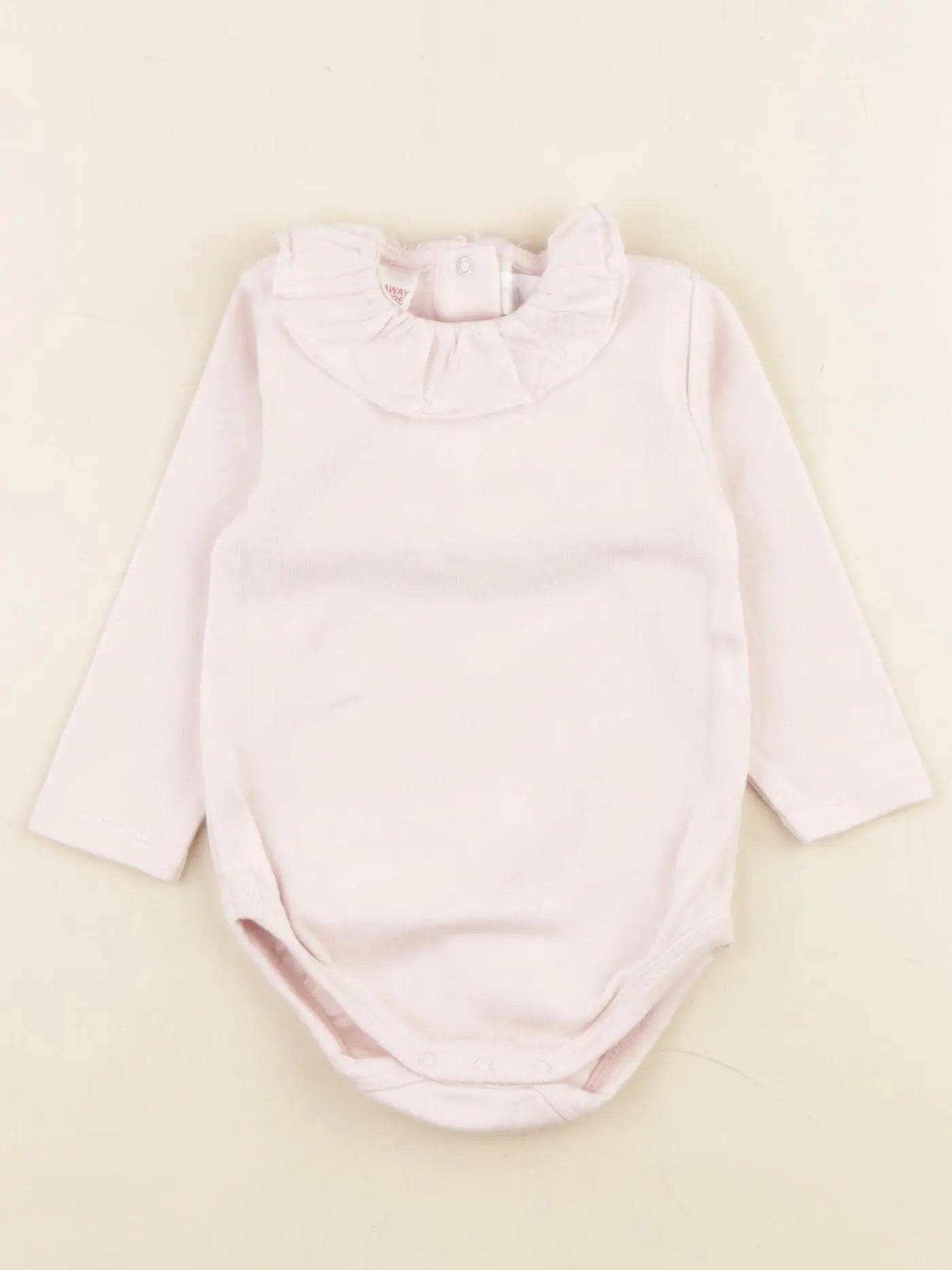 Zara - body à col rose - 3/6 mois