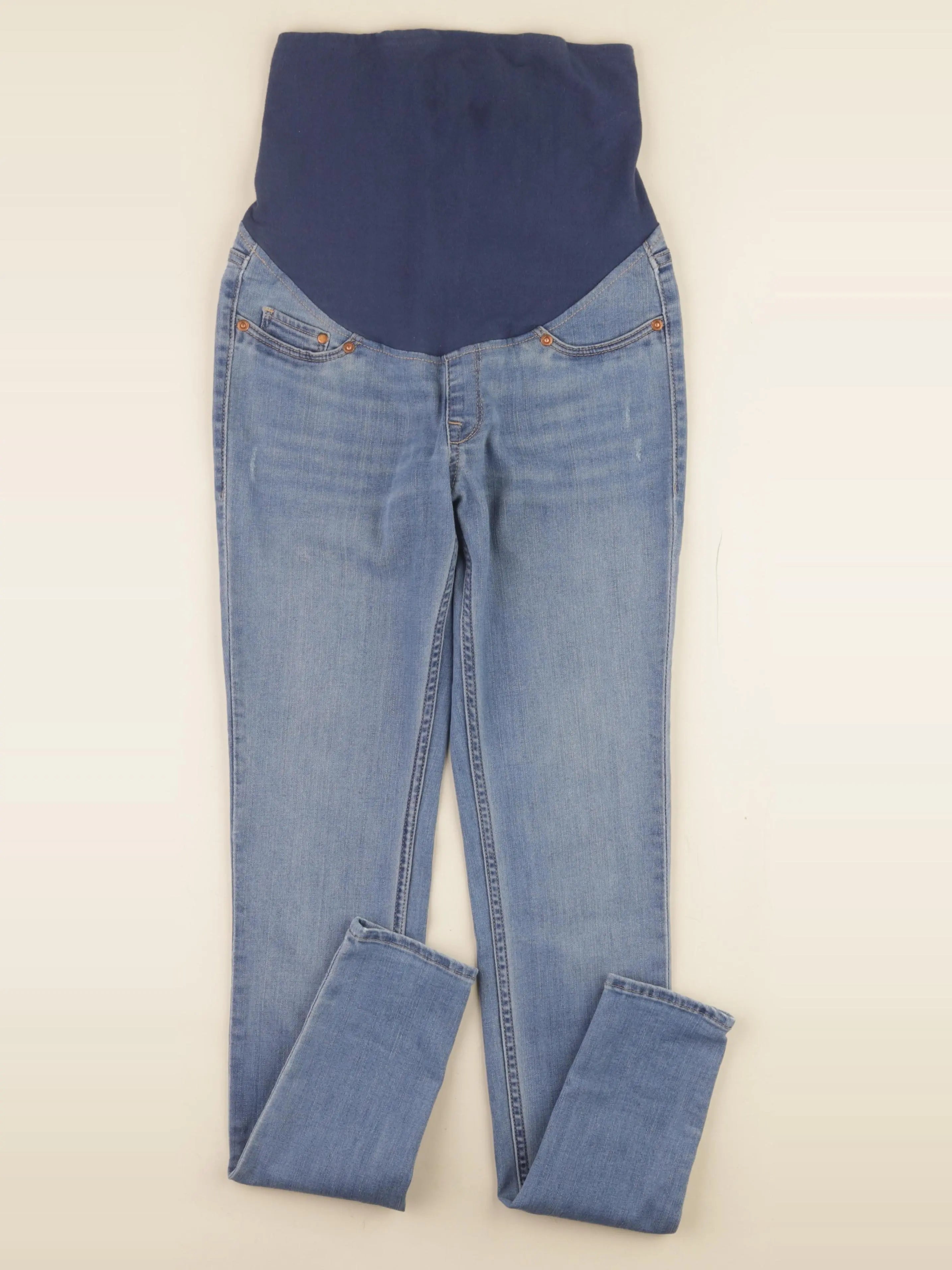 H&M - jean grossesse bleu - xs