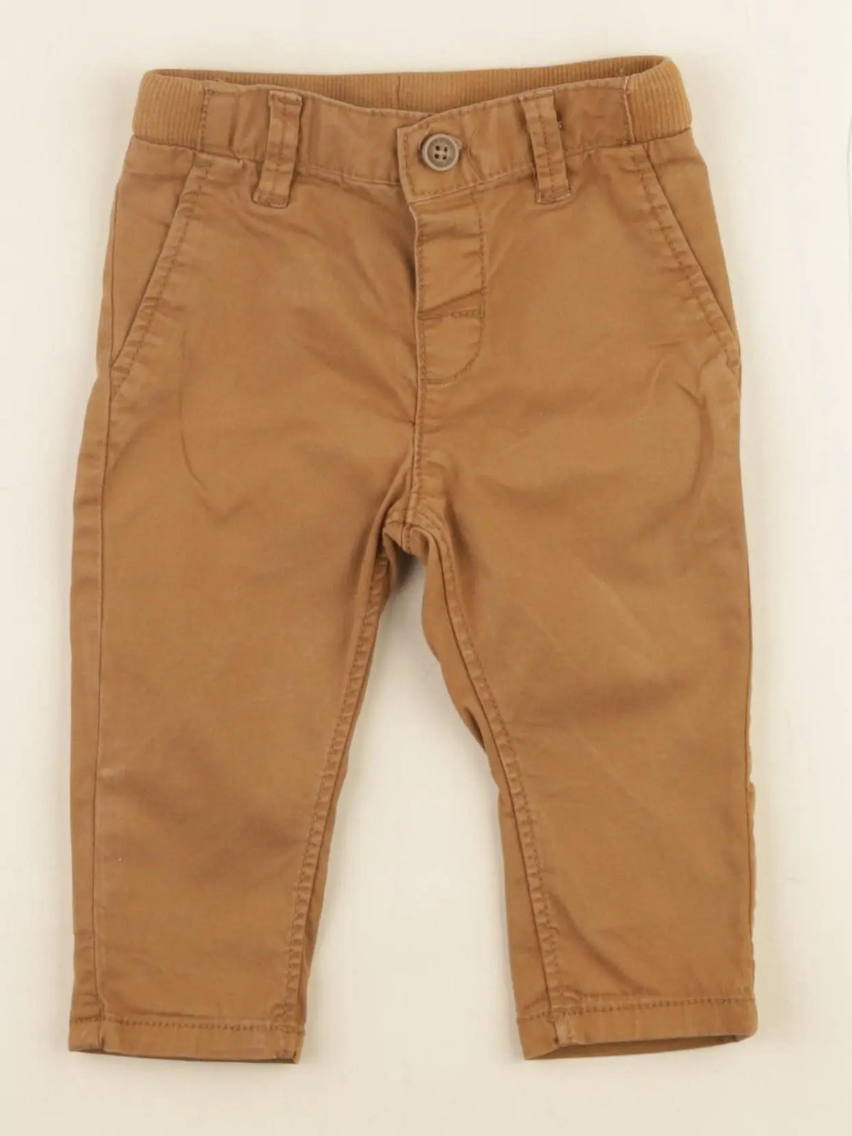 H&M - pantalon marron - 4/6 mois