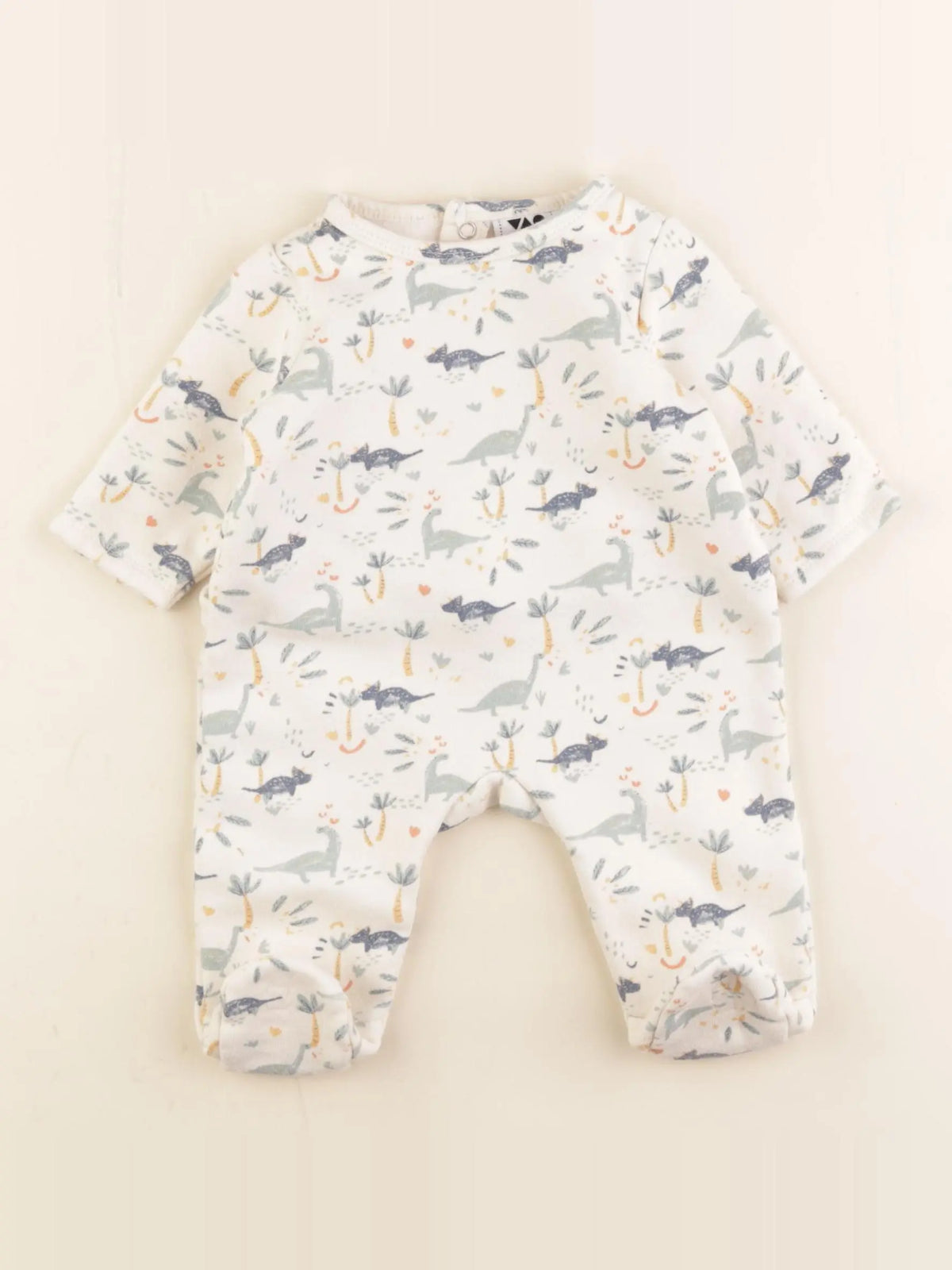 Tape à l'oeil - pyjama coton marron - 3 mois