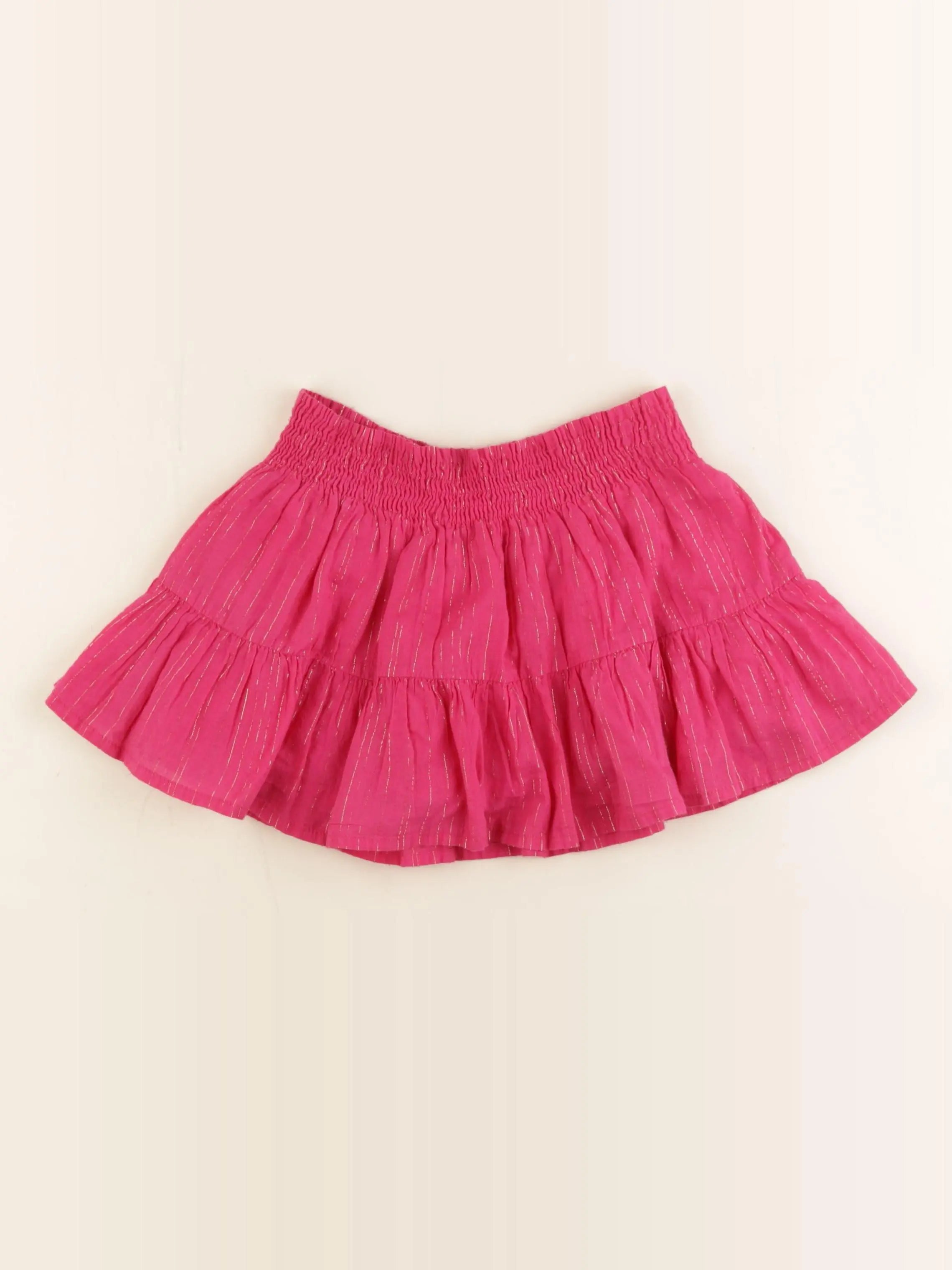 Bonton - jupe or, rose - 4 ans