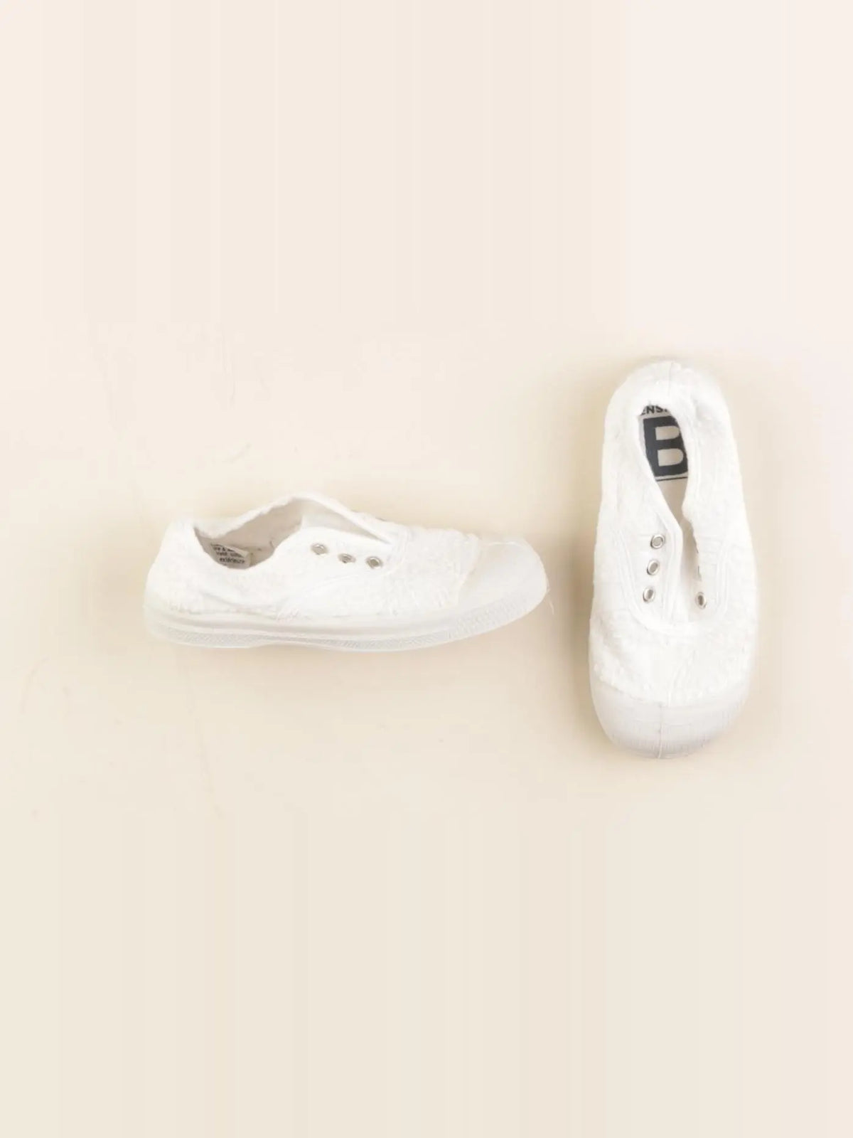 Bensimon - tennis élastiqué blanc - pointure 24