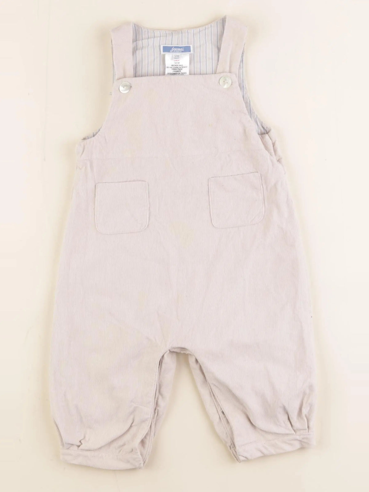 Jacadi - salopette beige - 12 mois