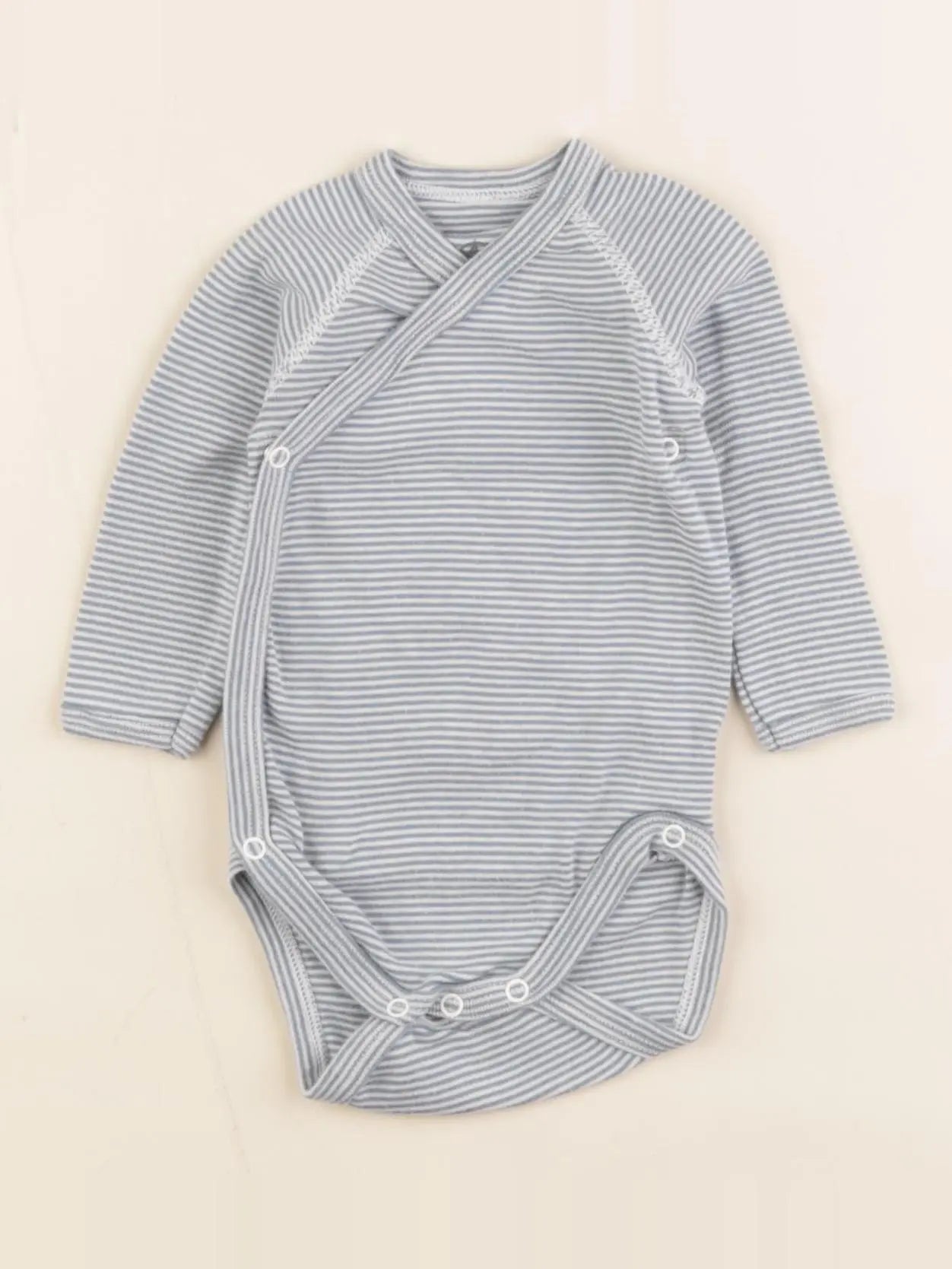 Petit Bateau - body bleu - 3 mois