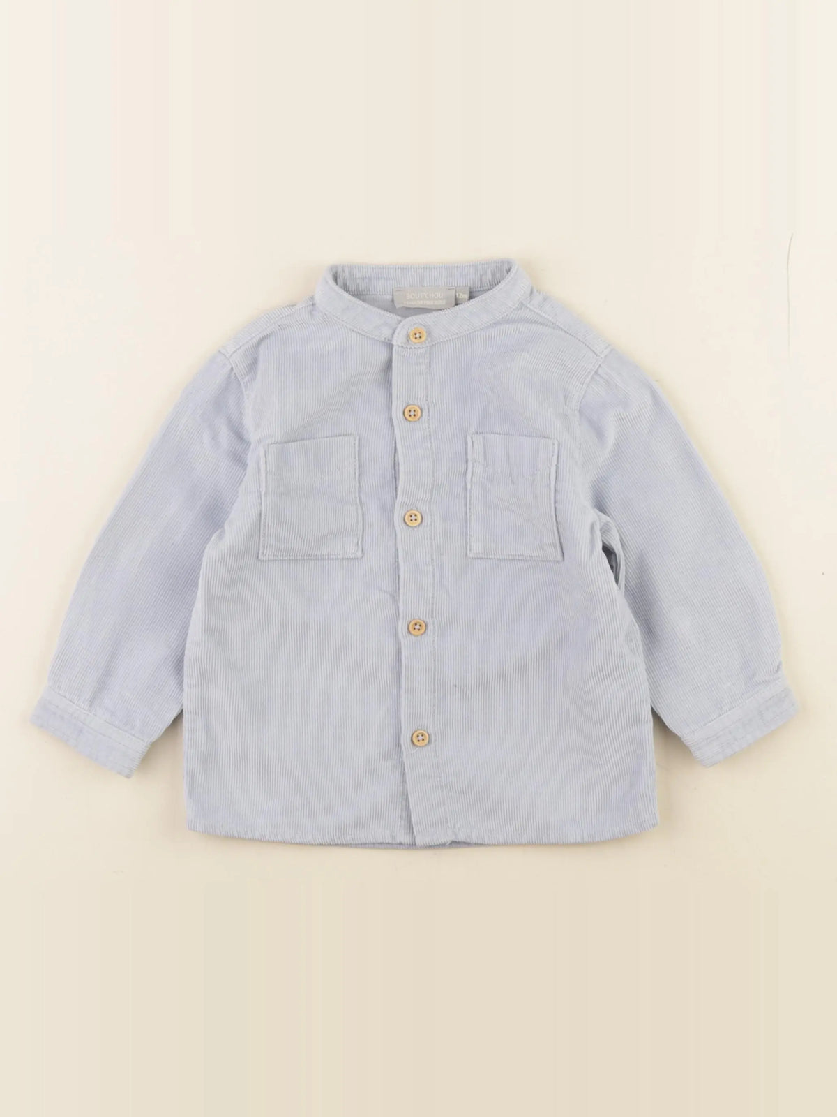 Boutchou - chemise bleu - 12 mois