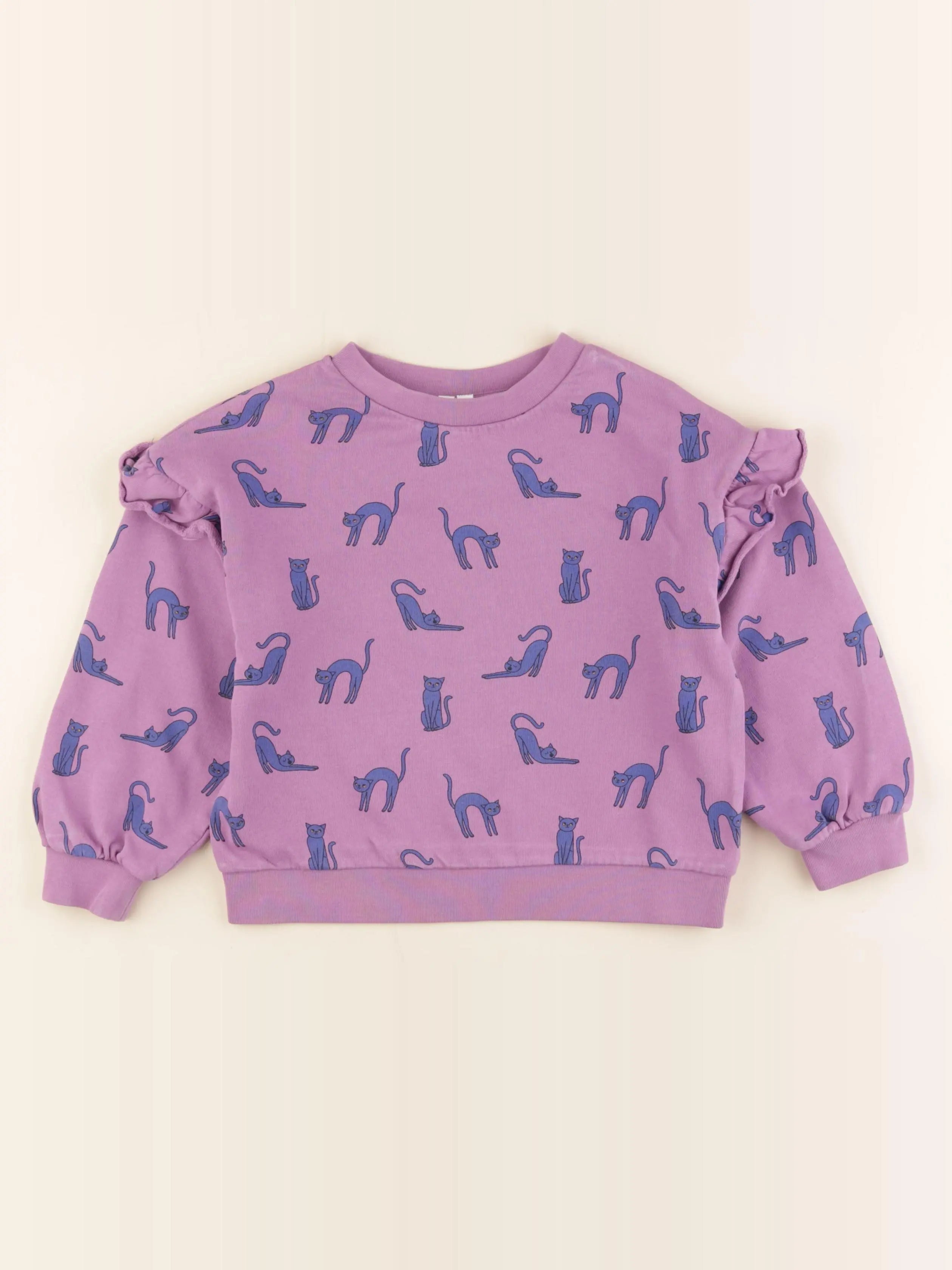 Arket - sweat violet, bleu - 4/6 ans