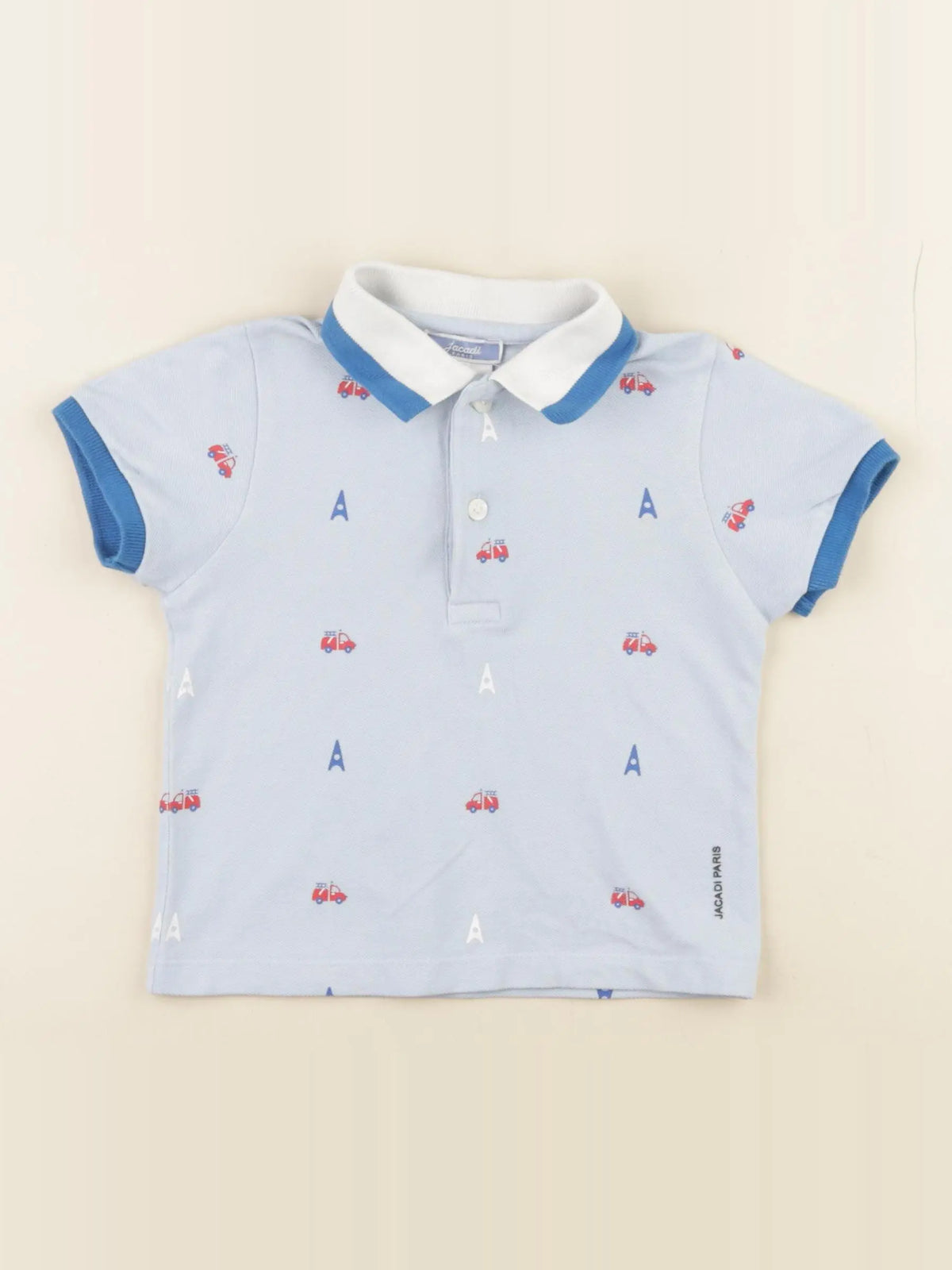 Jacadi - polo bleu - 24 mois