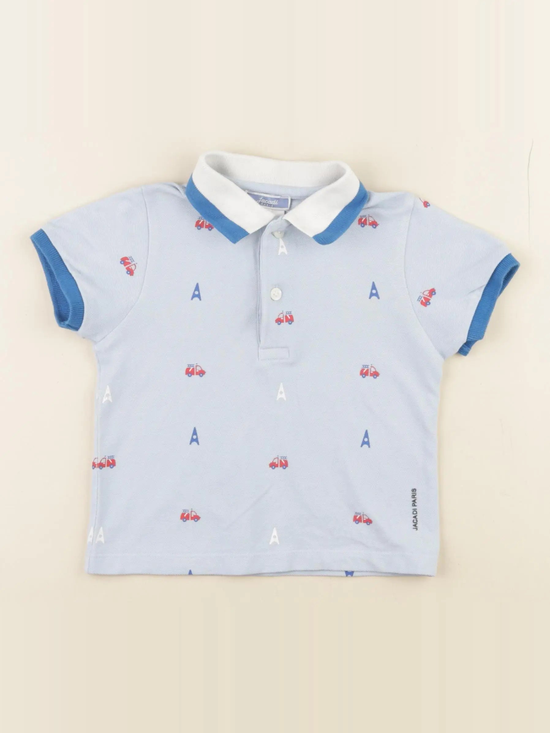 Jacadi - polo bleu - 24 mois