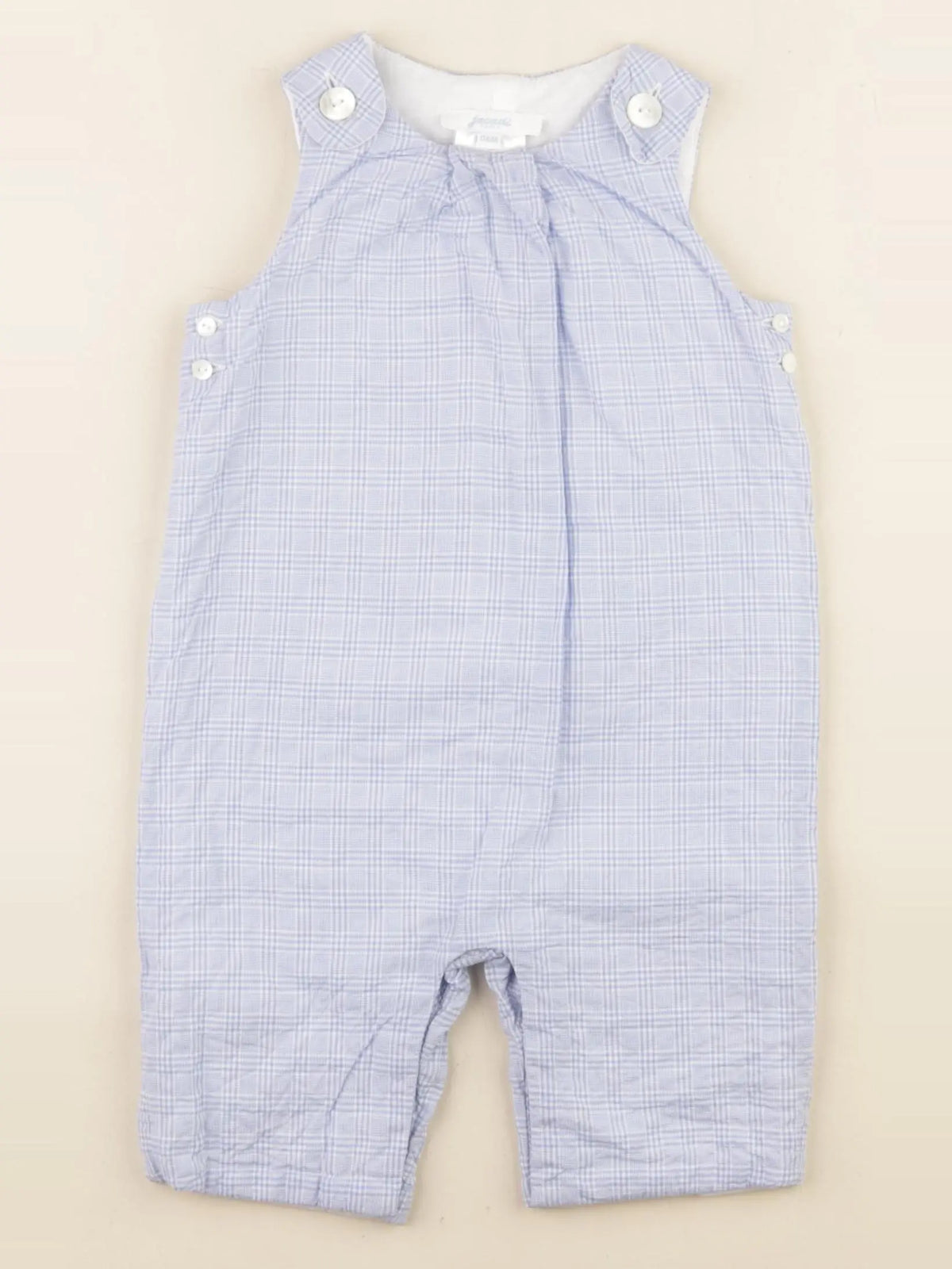 Jacadi - combinaison doublé bleu - 6 mois