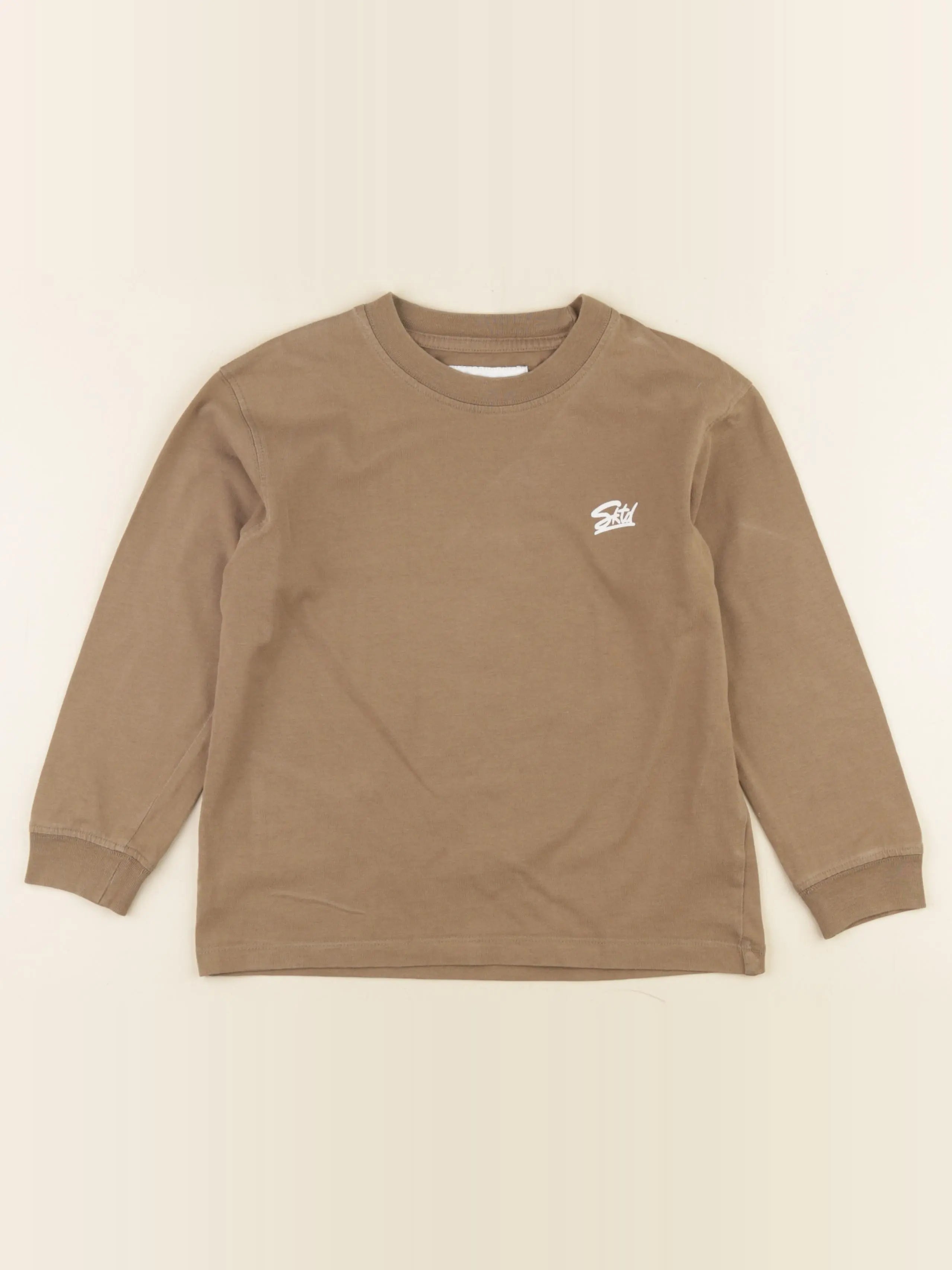 Zara - tee-shirt imprimé au dos marron - 6/7 ans