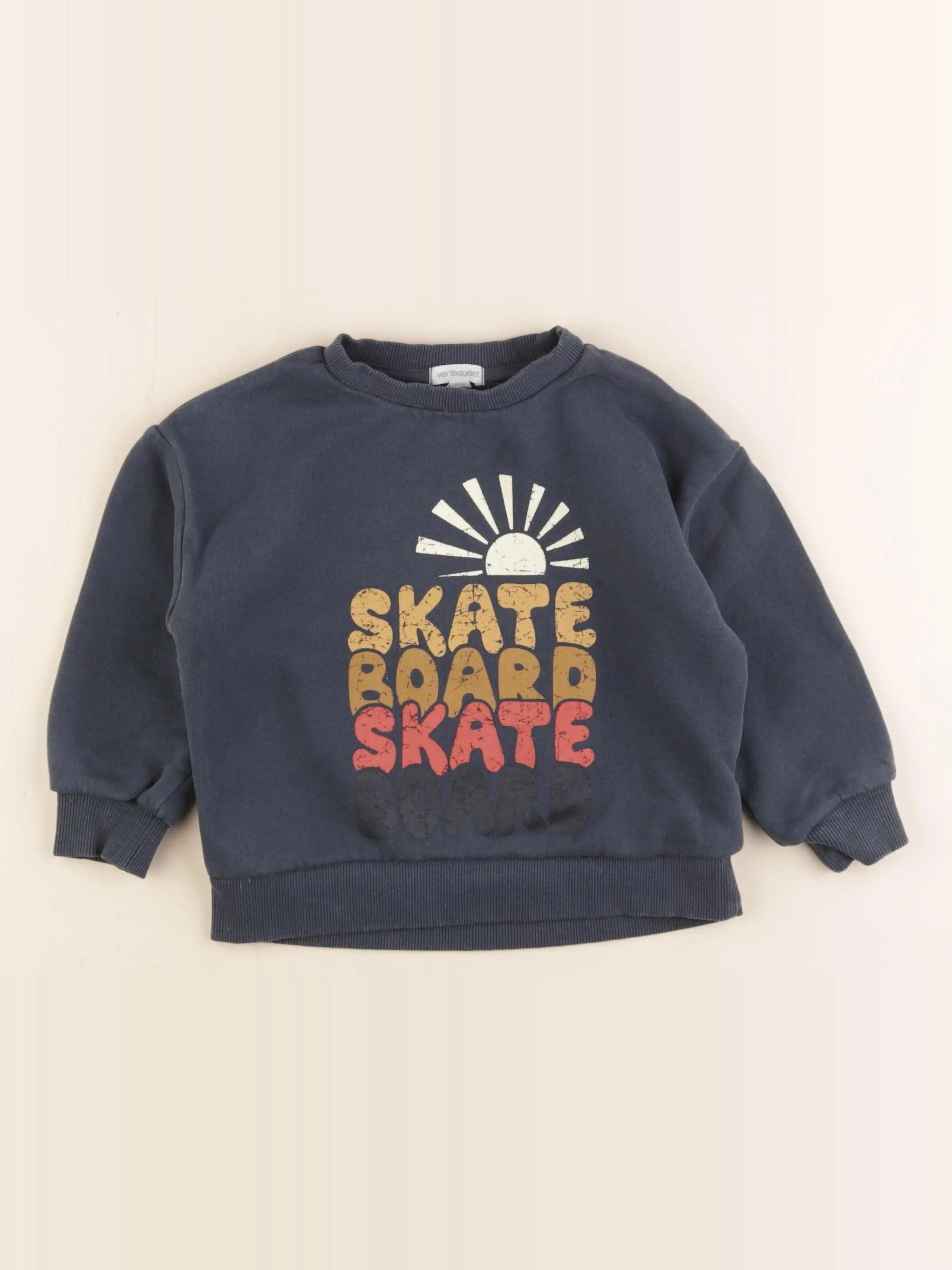 Vertbaudet - sweat bleu - 3 ans