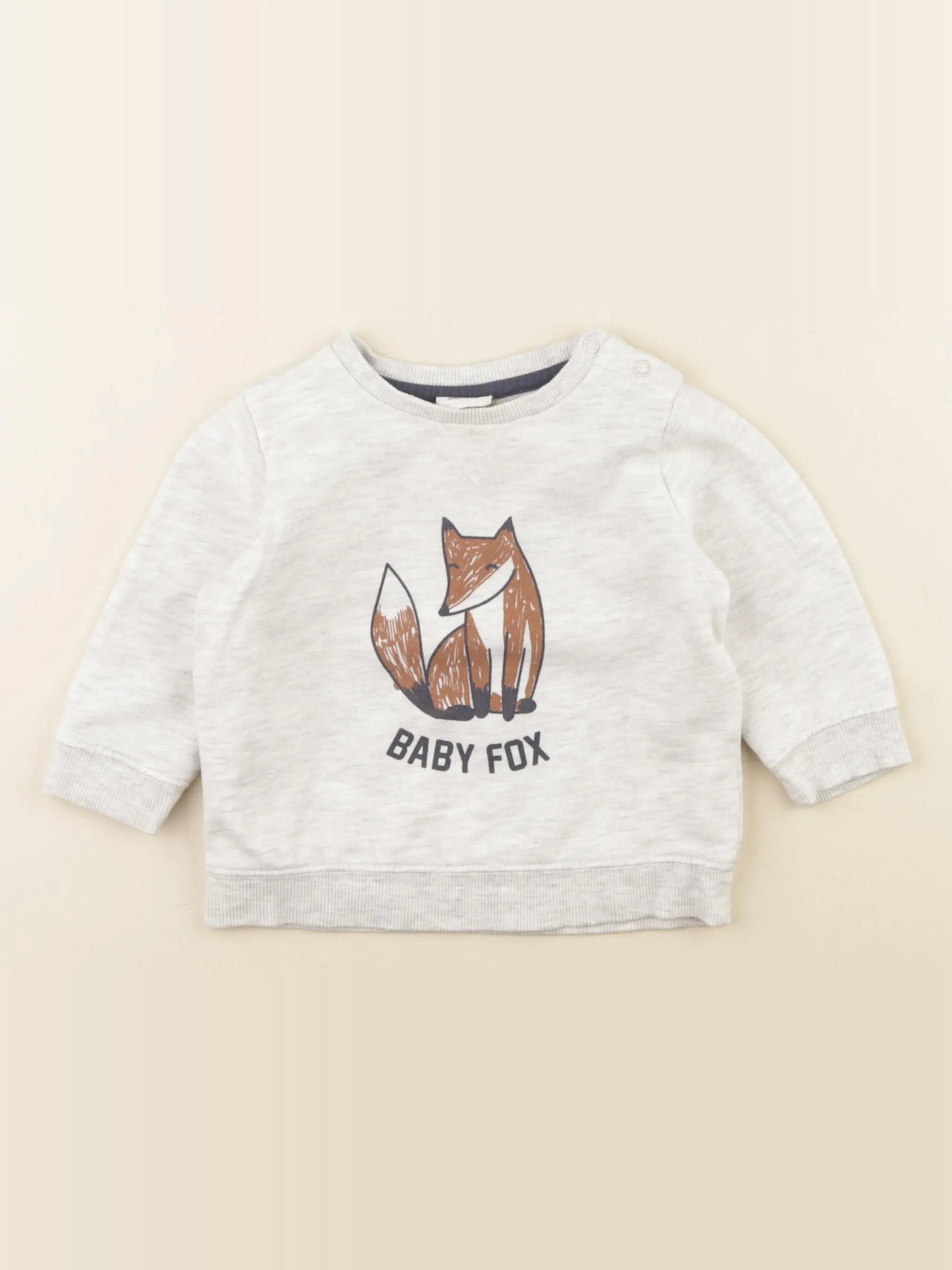 Tape à l'oeil - sweat gris - 12 mois