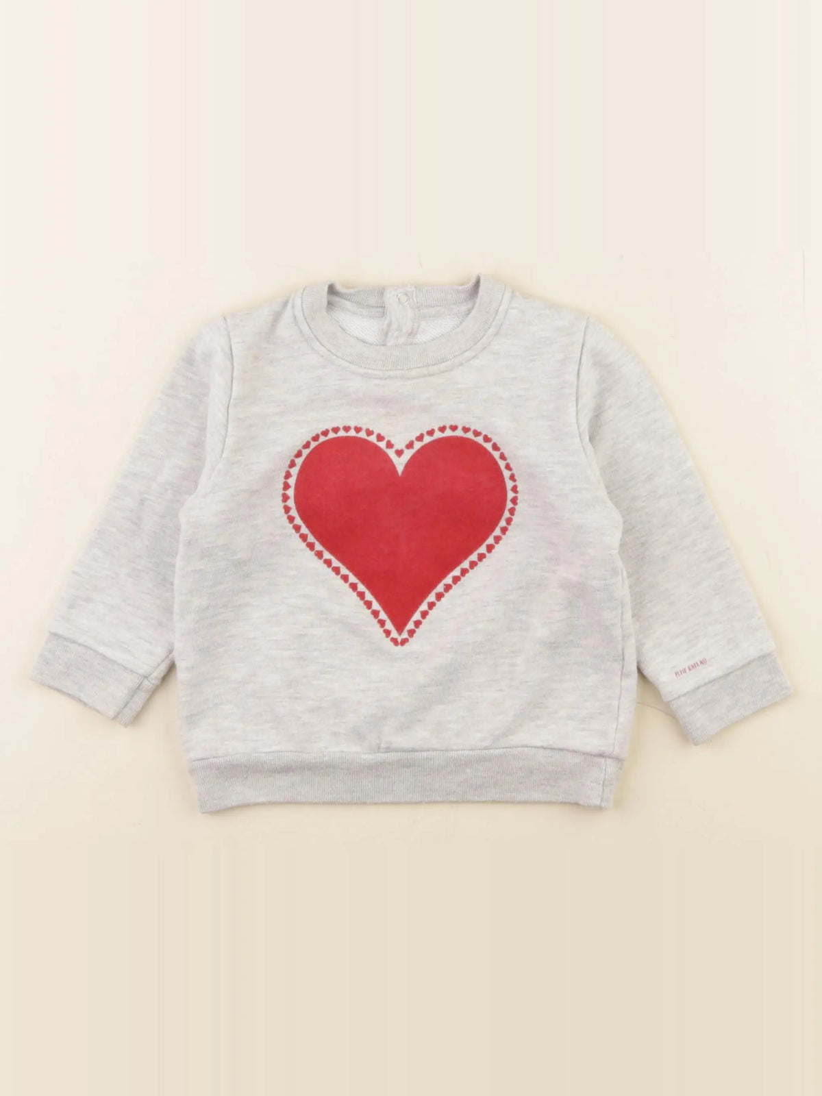 Petit Bateau - sweat gris - 2 ans
