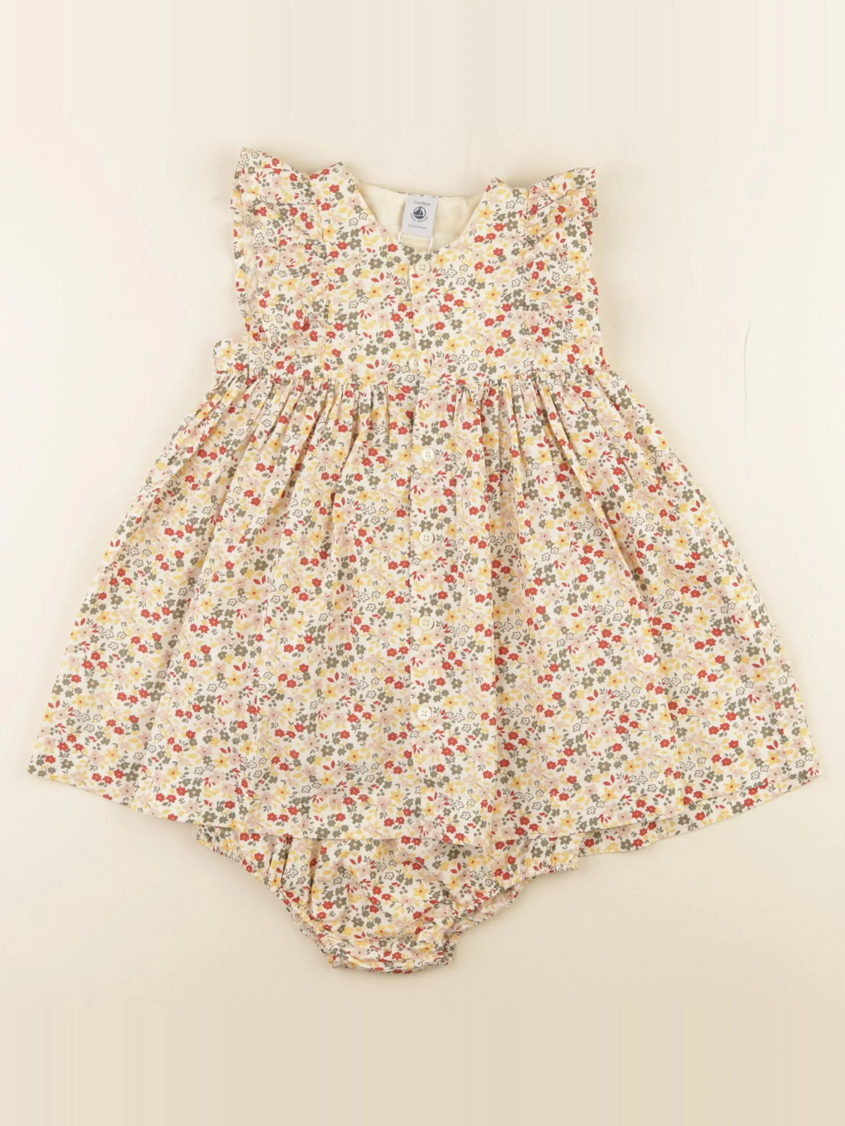 Petit Bateau - robe multicolore - 24 mois