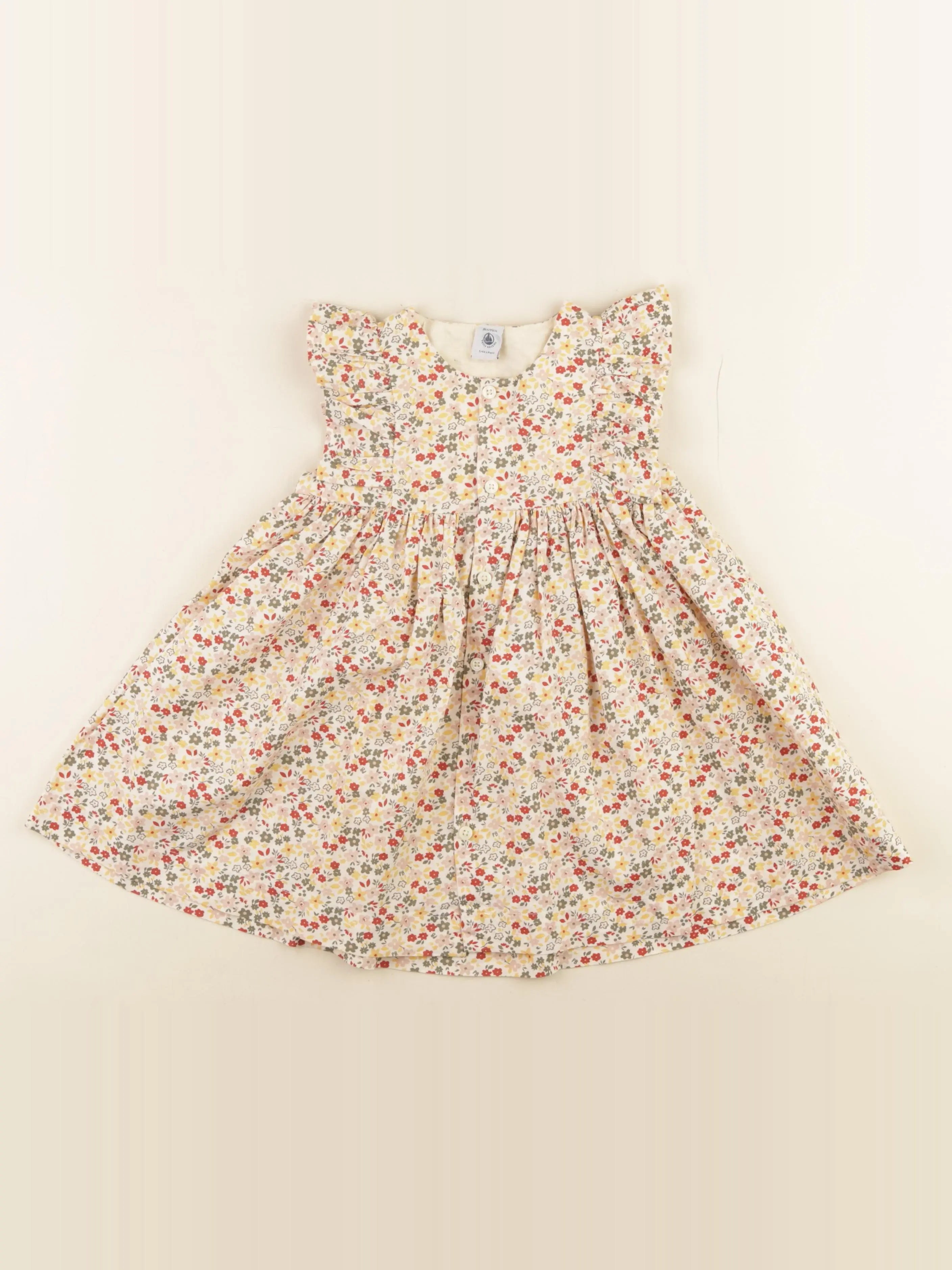 Petit Bateau - robe multicolore - 36 mois