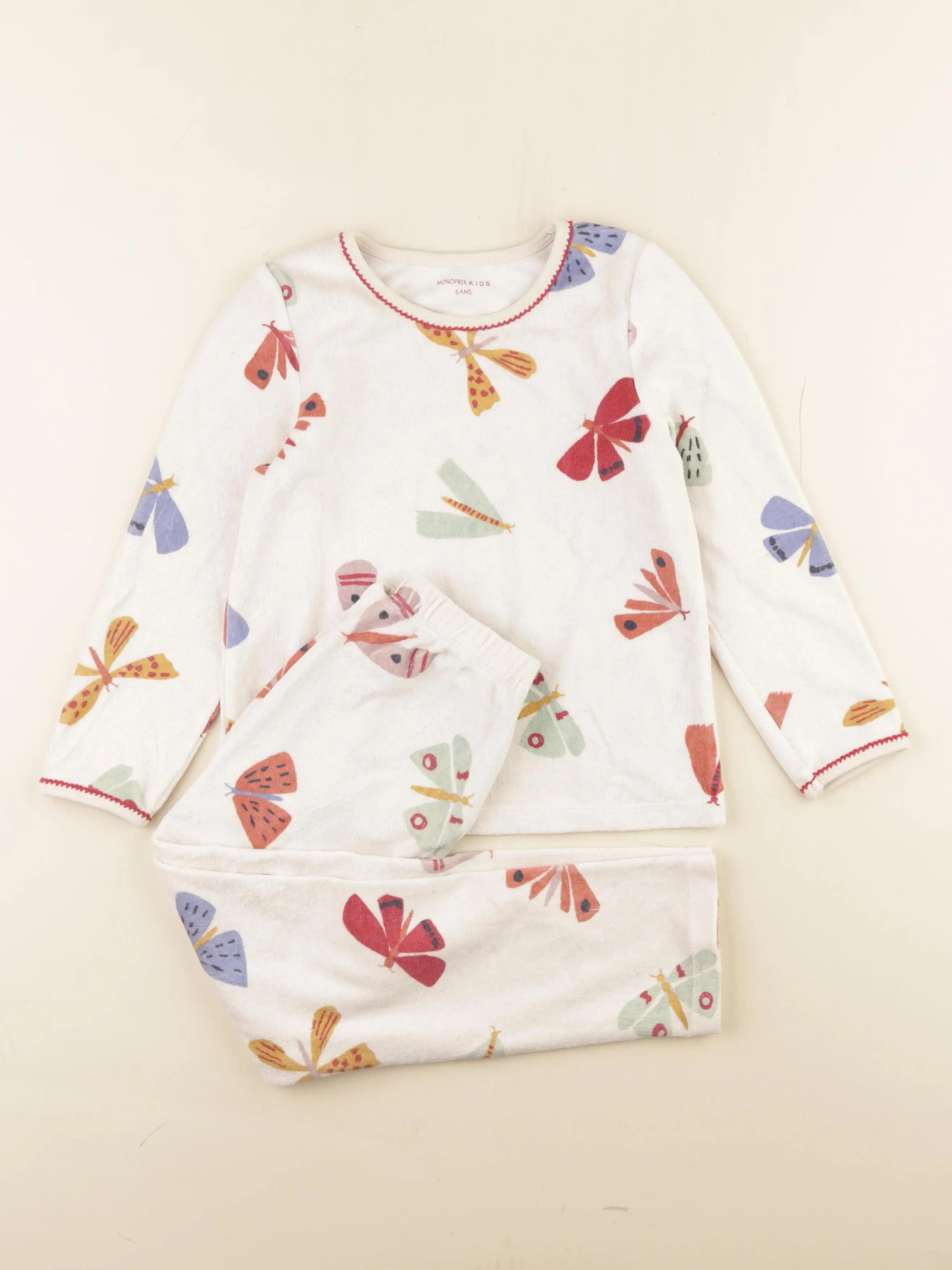 Boutchou - pyjama velours beige - 6 ans