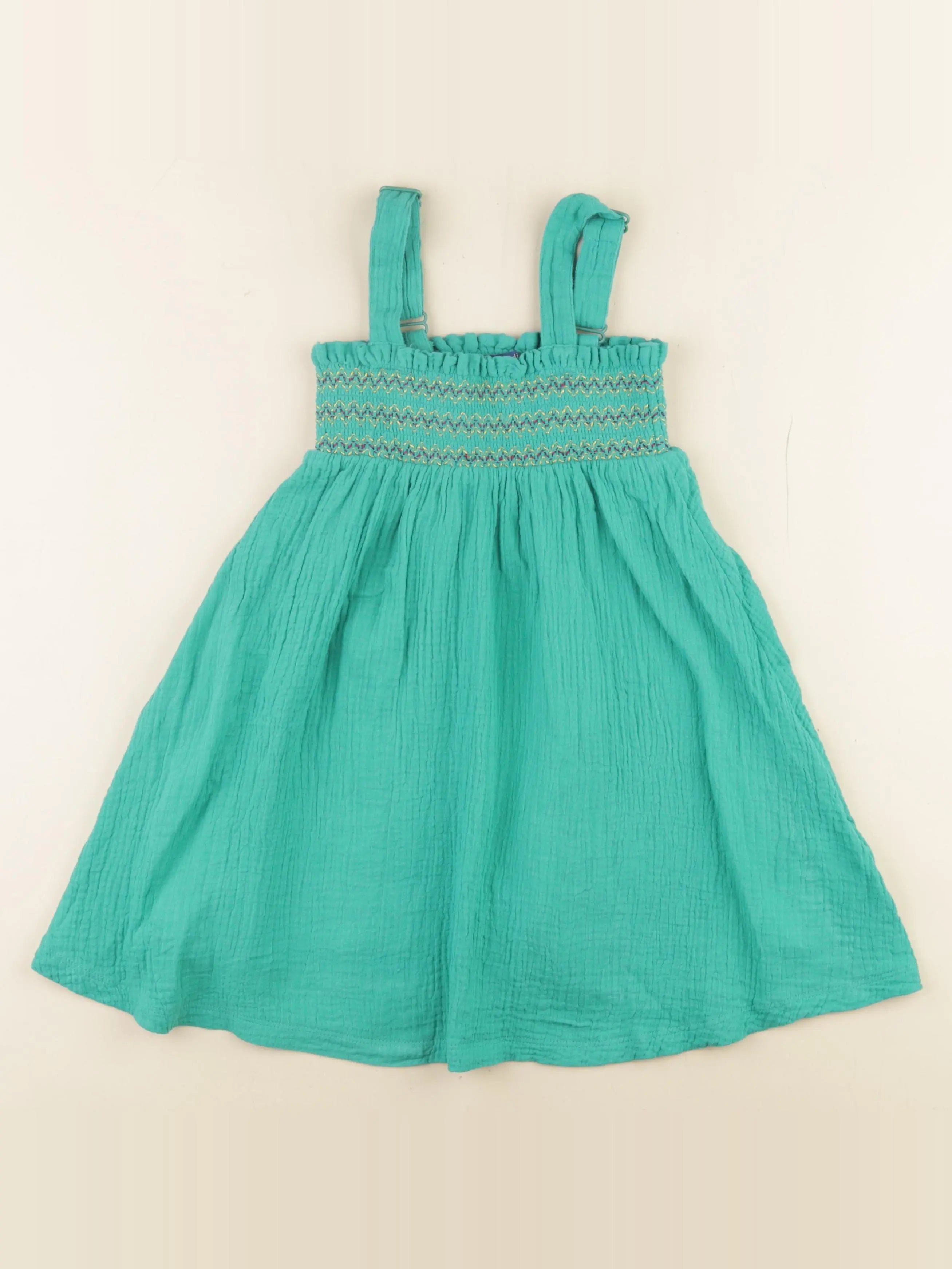 Okaidi - robe vert - 6 ans