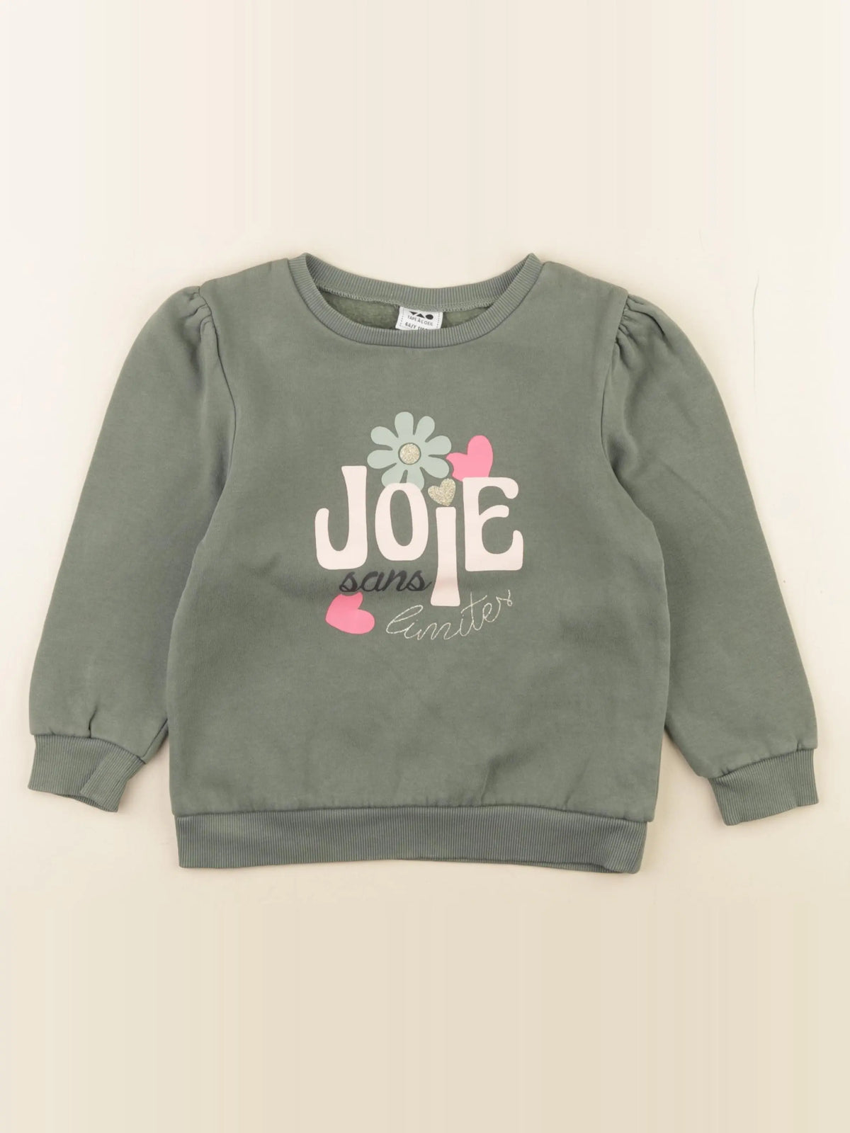 Tape à l'oeil - sweat vert - 6 ans