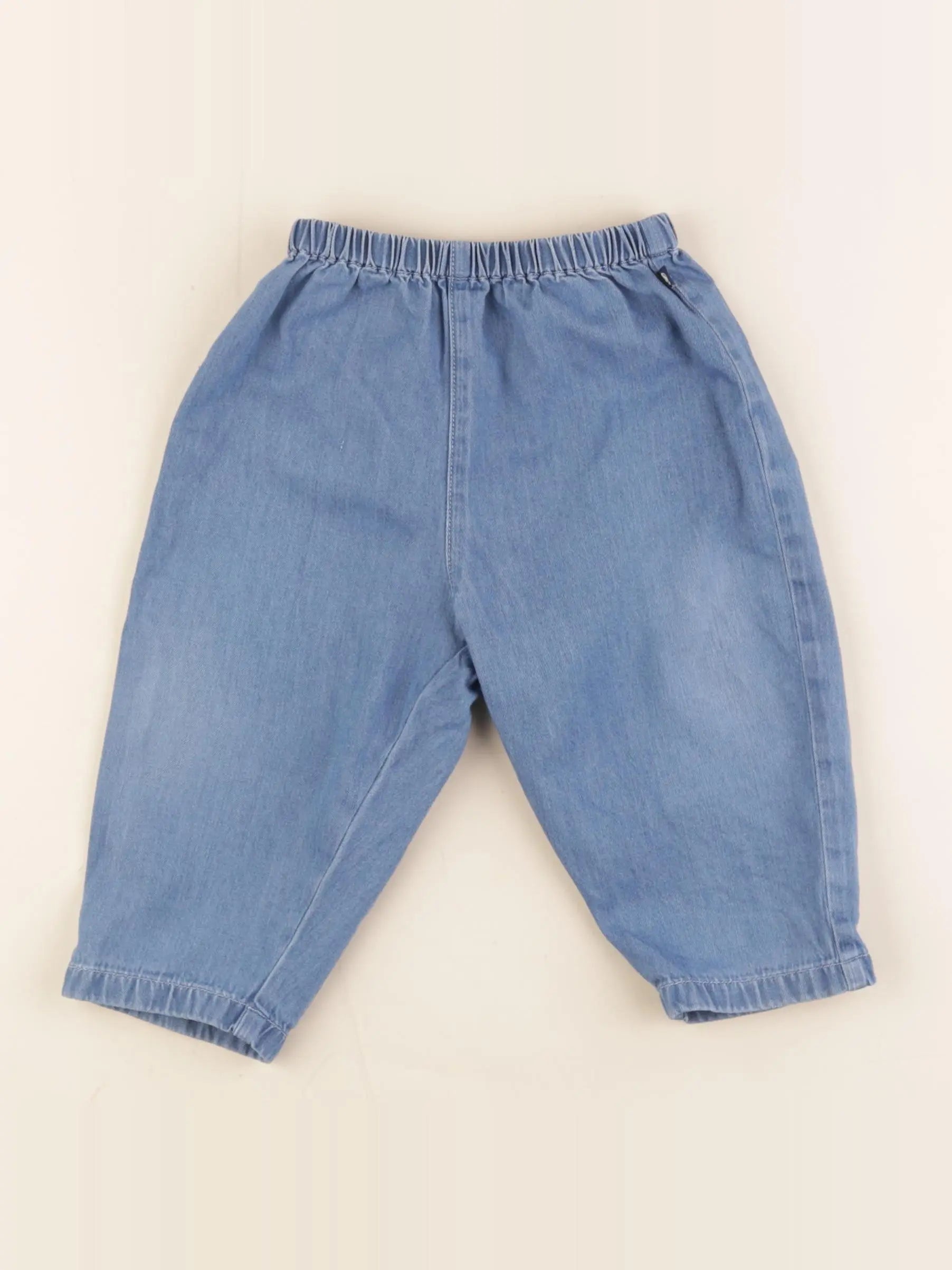 Petit Bateau - pantalon bleu - 18 mois