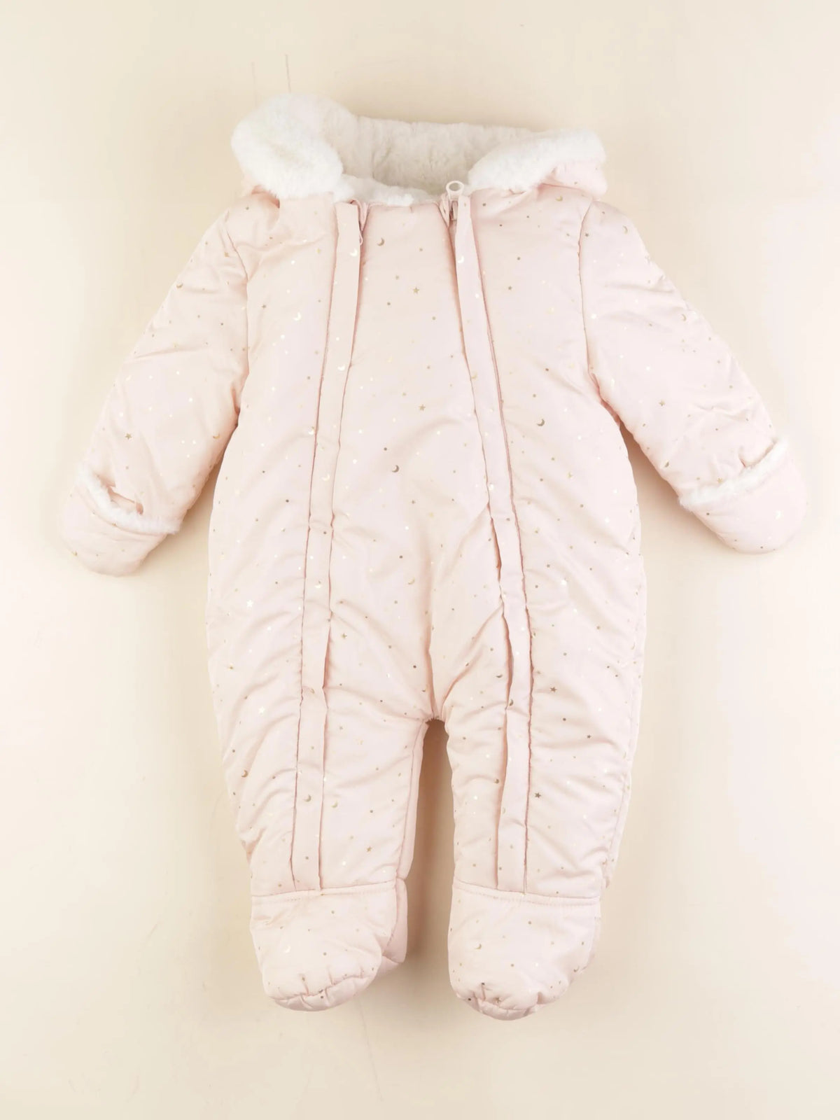 Vertbaudet - combi-pilote rose - 6 mois