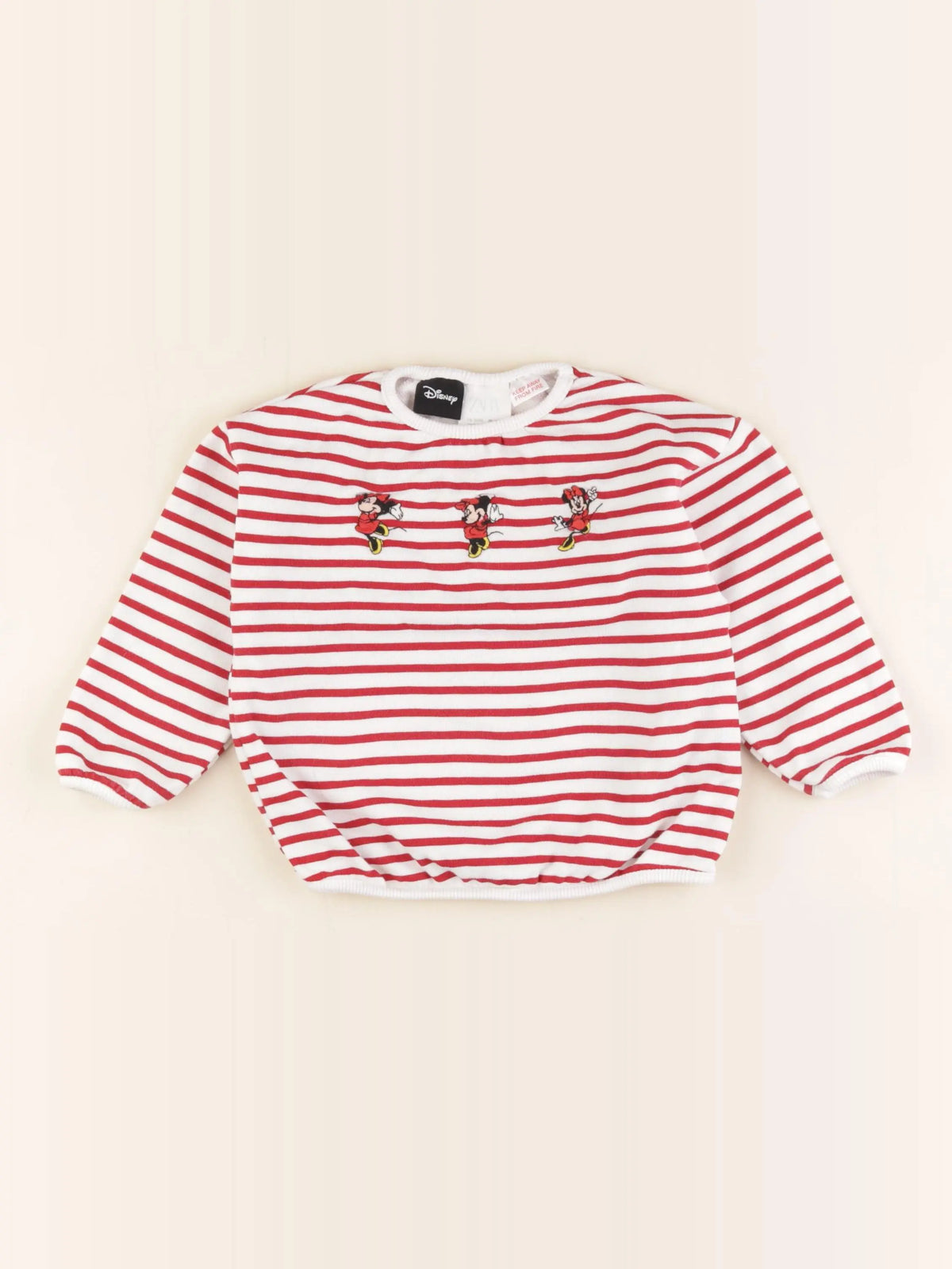Zara - tee-shirt rouge - 1 an à 2 ans