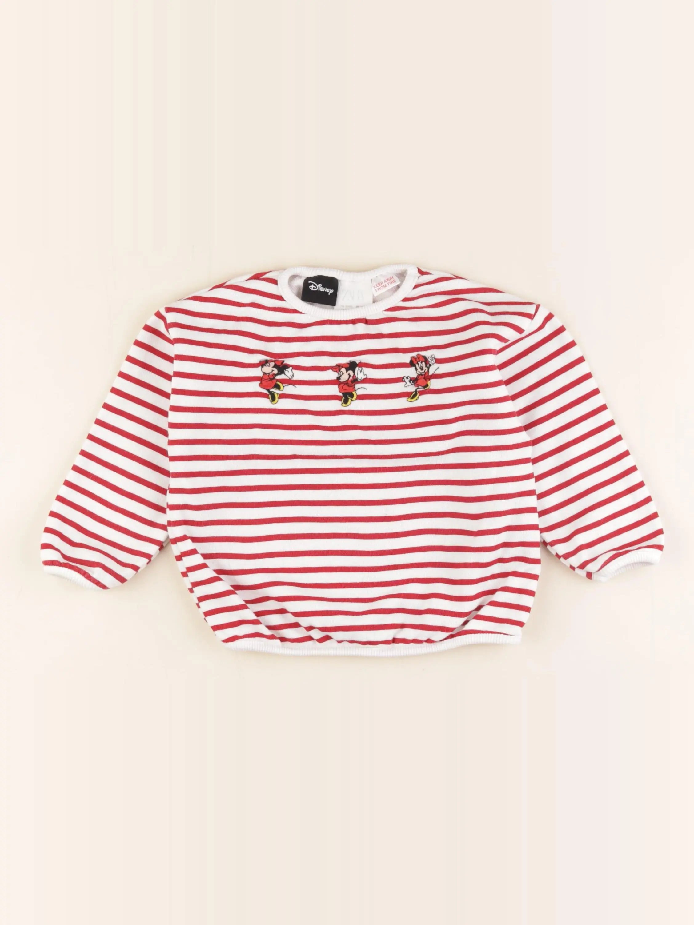 Zara - tee-shirt rouge - 1 an à 2 ans
