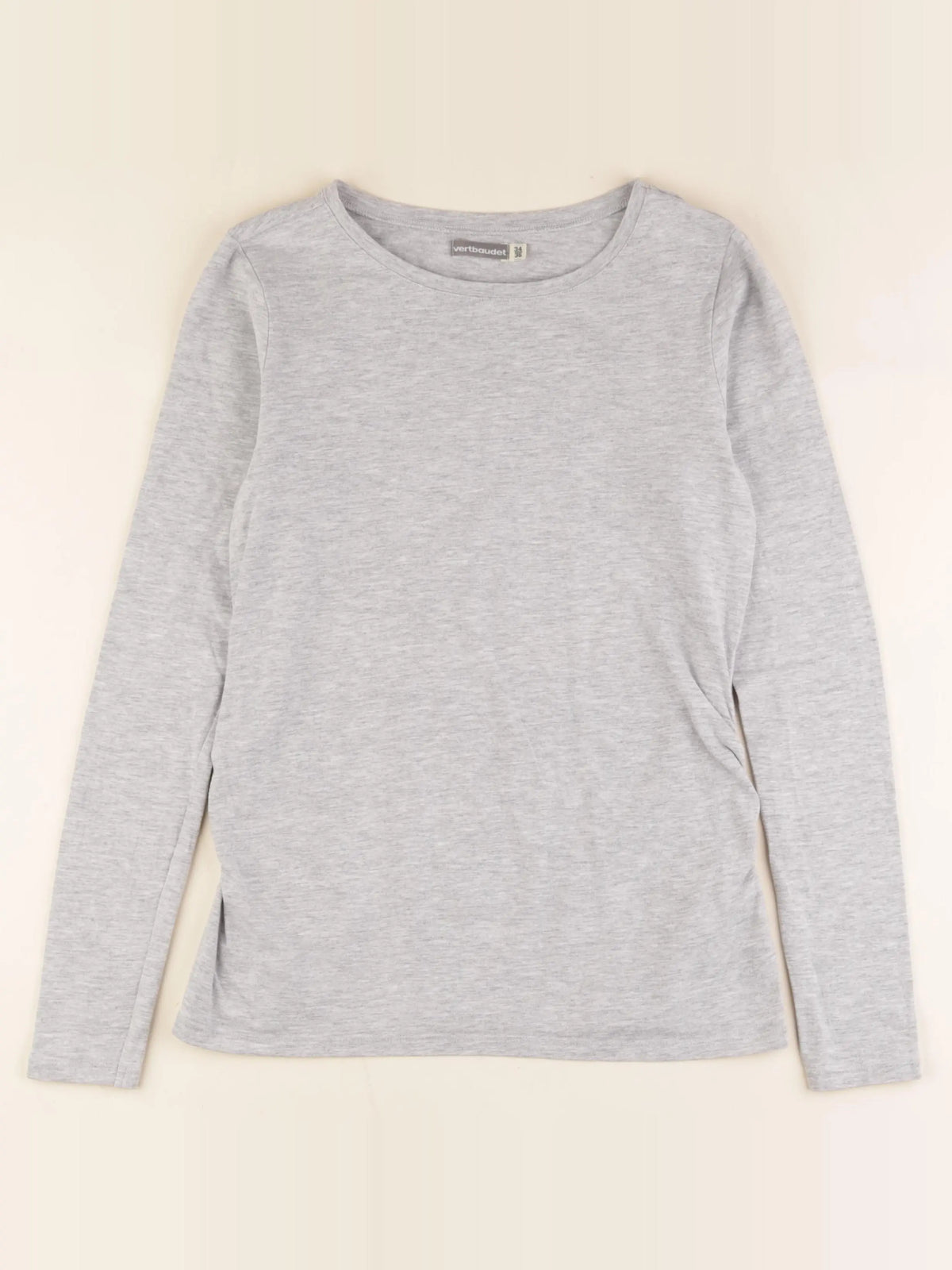 Vertbaudet - tee-shirt grossesse gris - 34 à 36