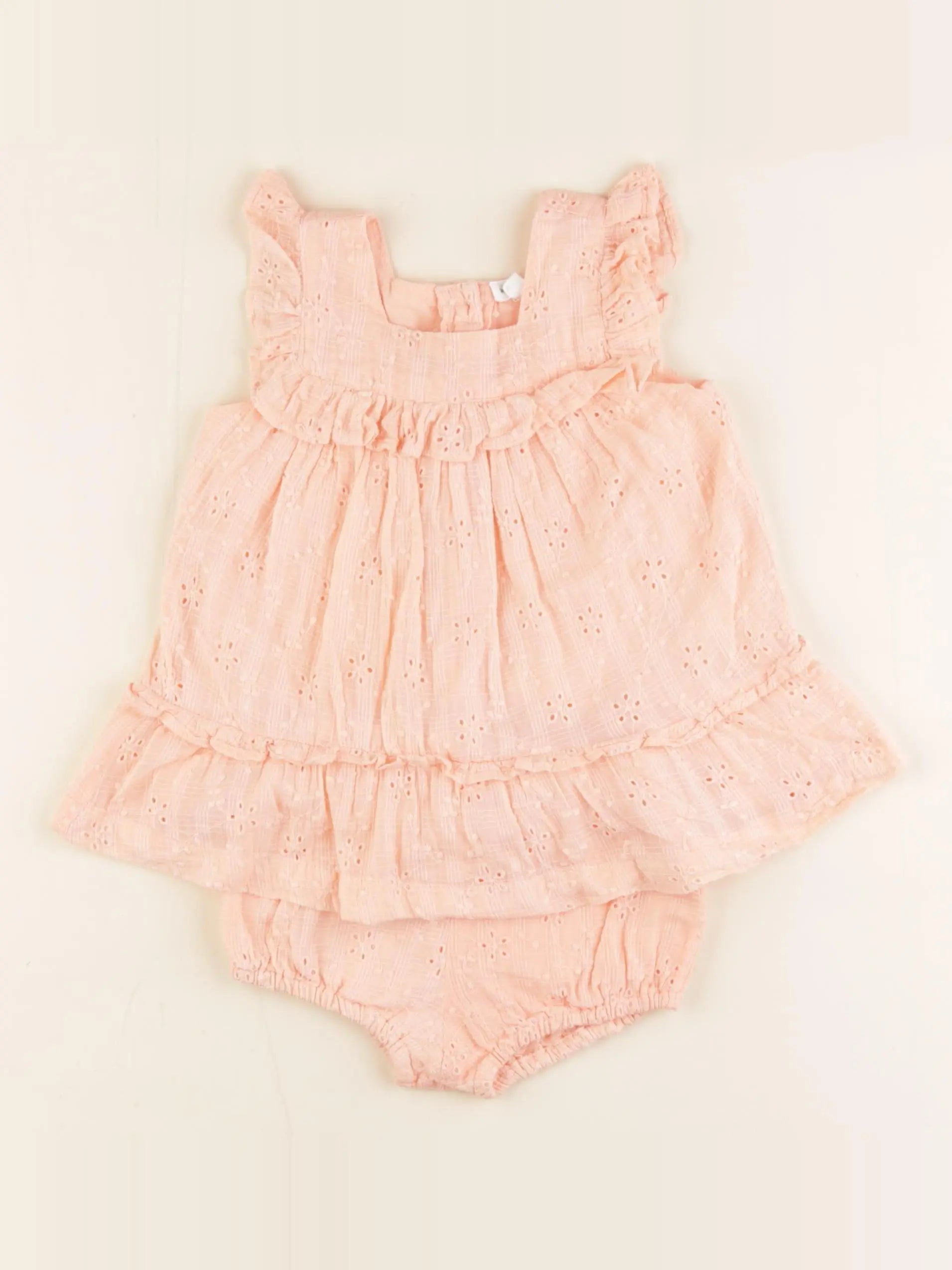 Vertbaudet - robe rose - 9 mois