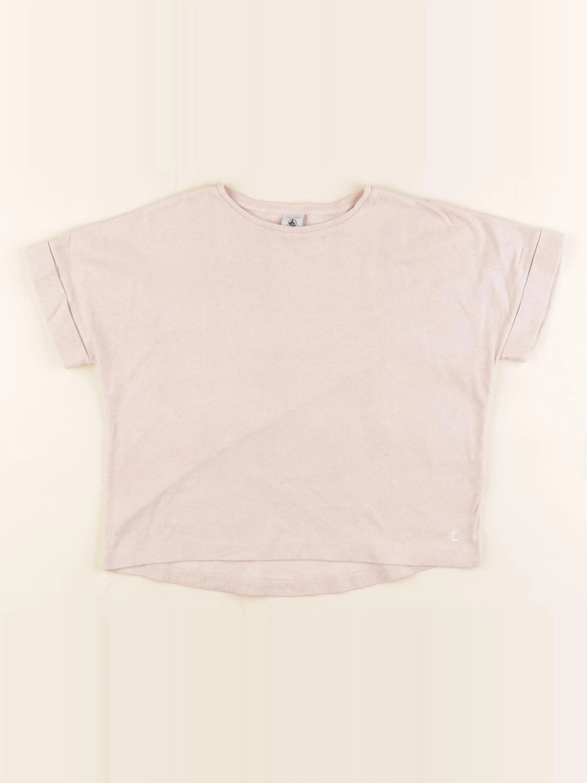 Petit Bateau - tee-shirt rose - 8 ans