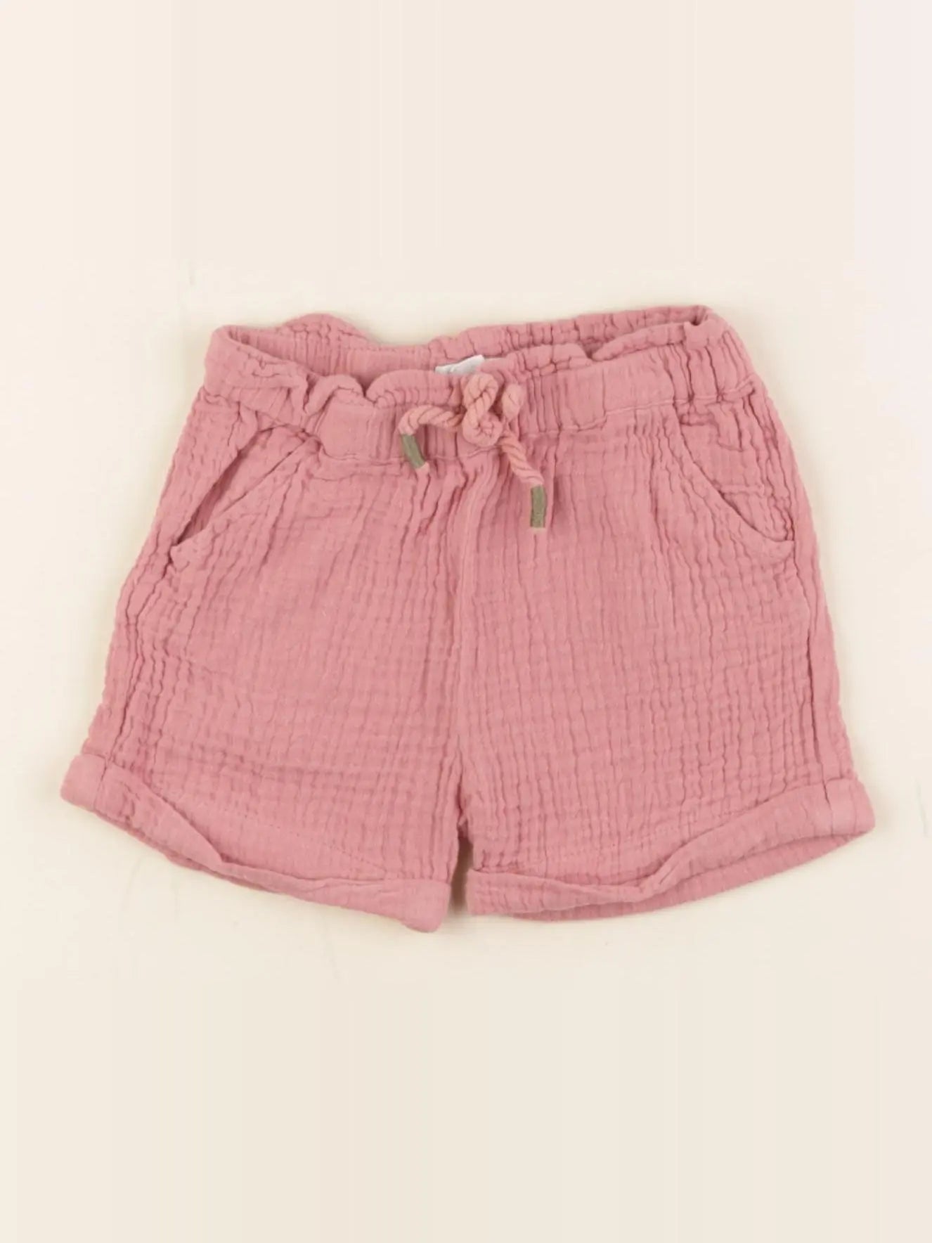 Vertbaudet - short rose - 12 mois