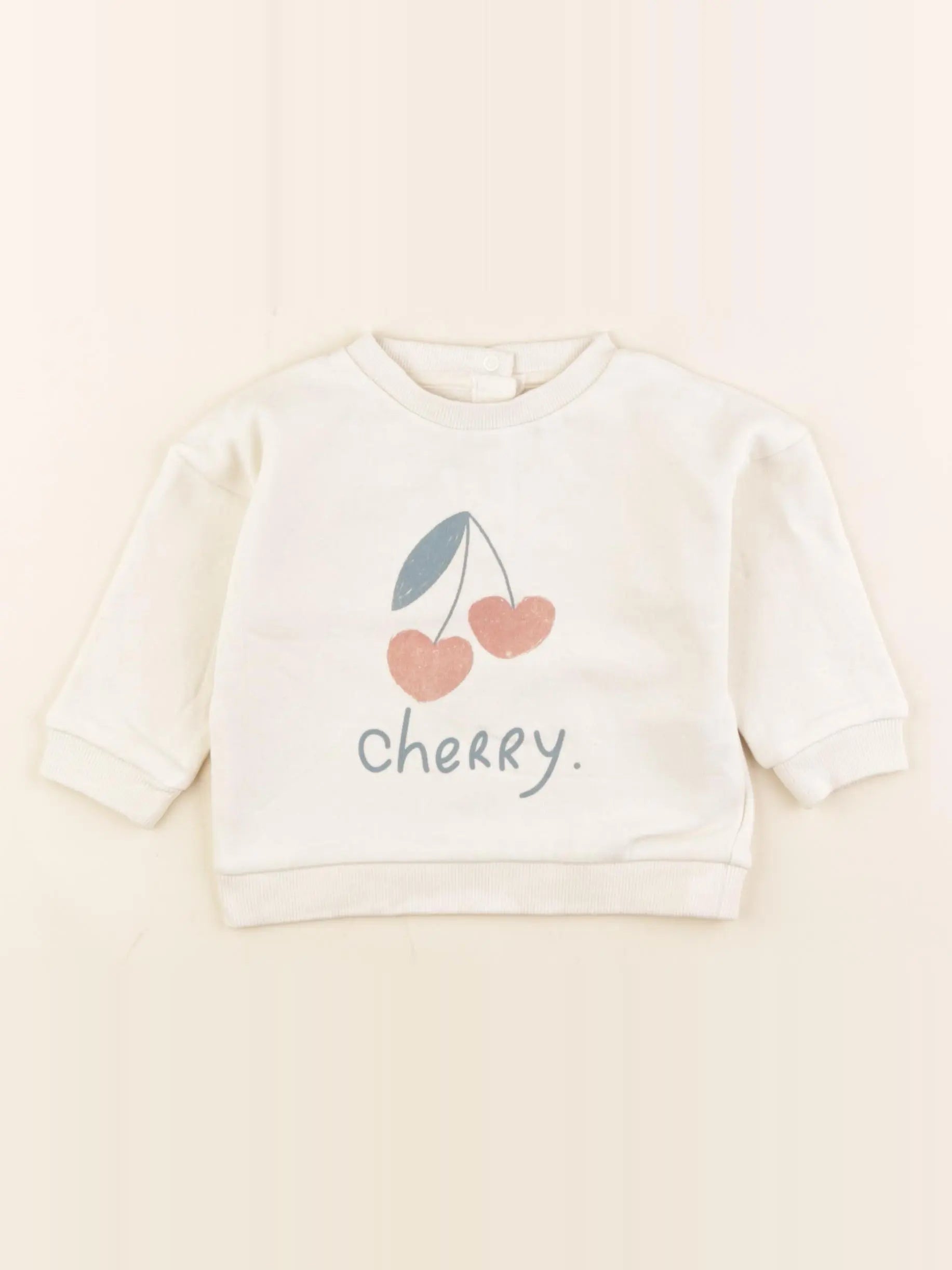 Vertbaudet - sweat blanc - 9 mois