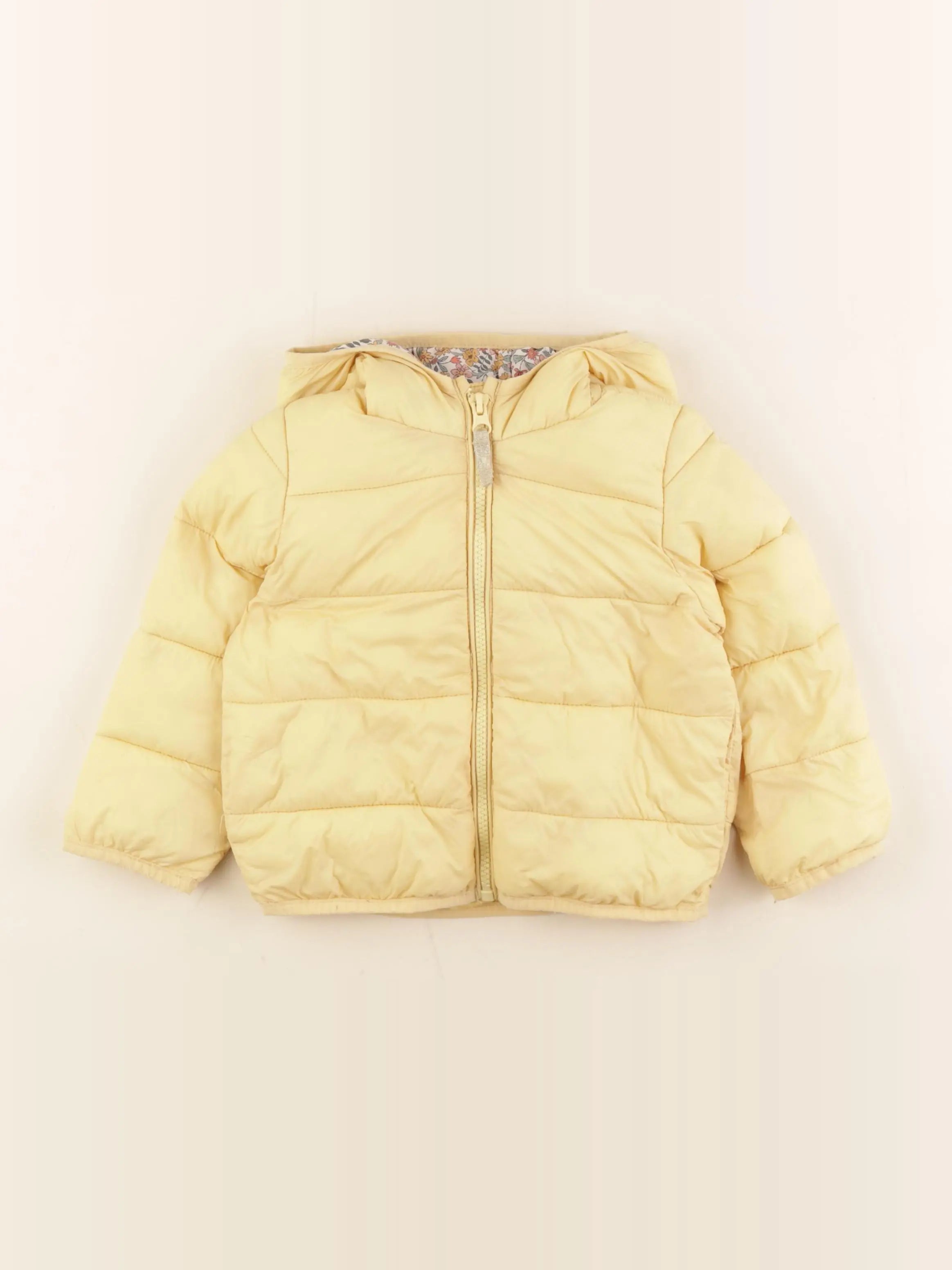 Vertbaudet - doudoune jaune - 3 ans