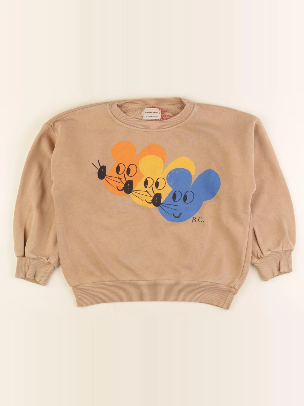 Bobo Choses - sweat marron - 6/7 ans