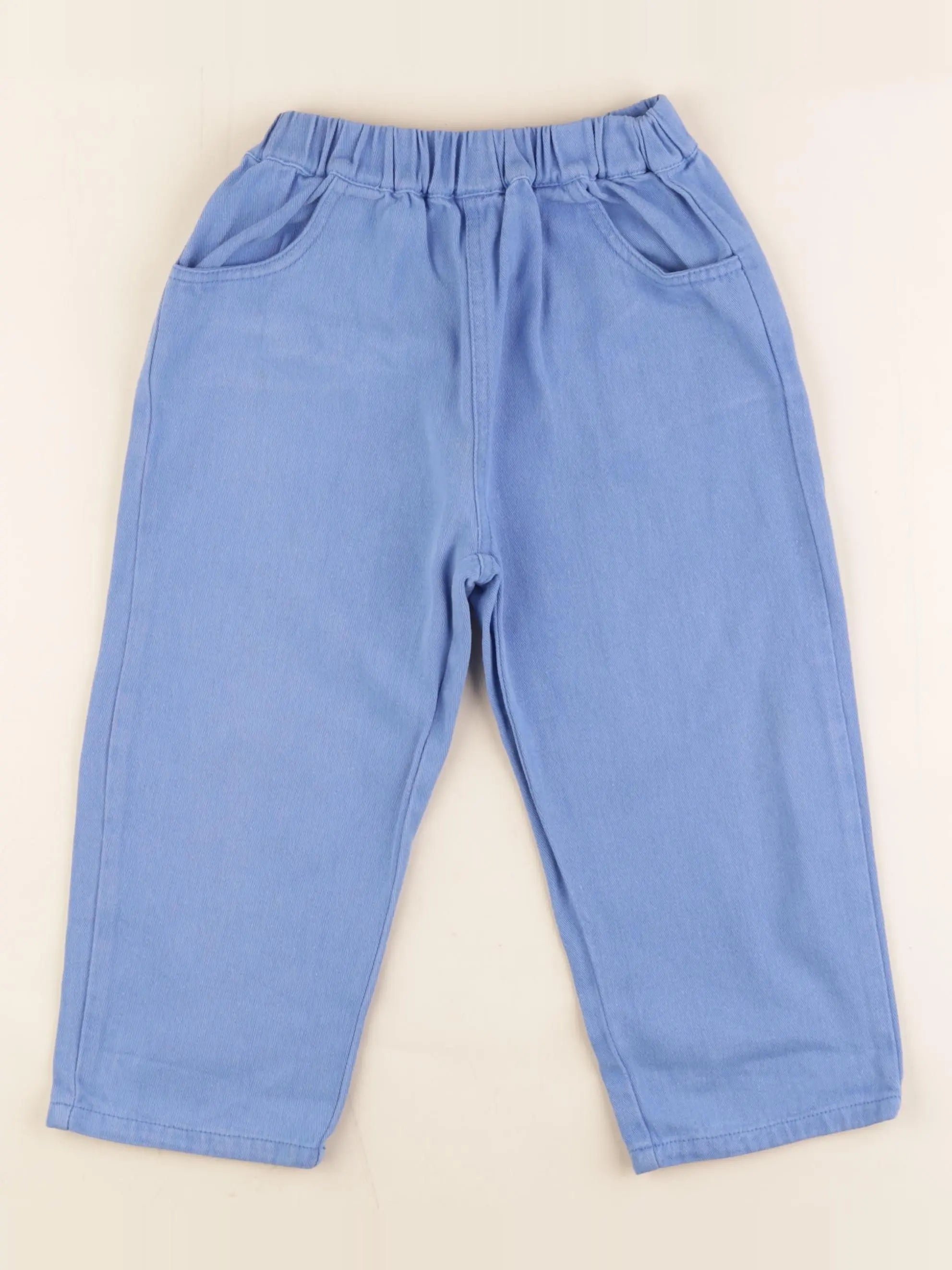 Gamin gamine - pantalon bleu - 6/7 ans