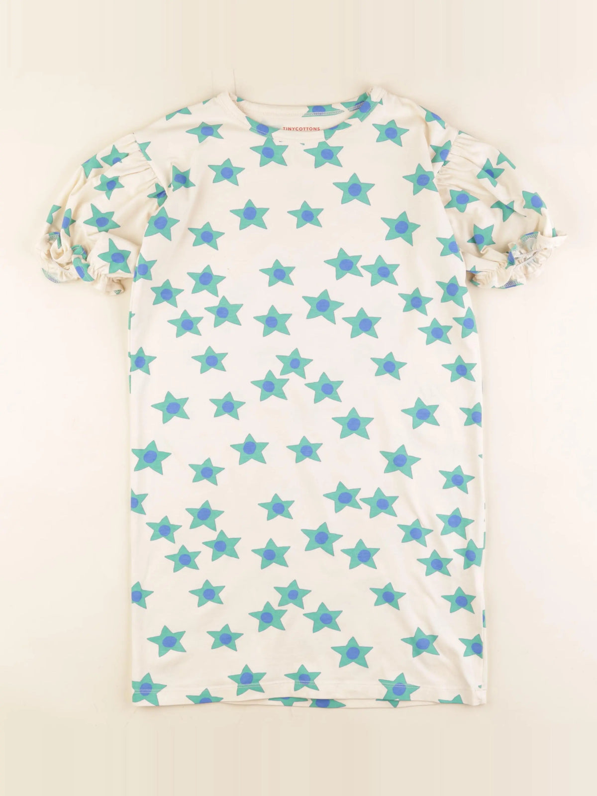 Tiny Cottons - robe blanc, vert - 8 ans