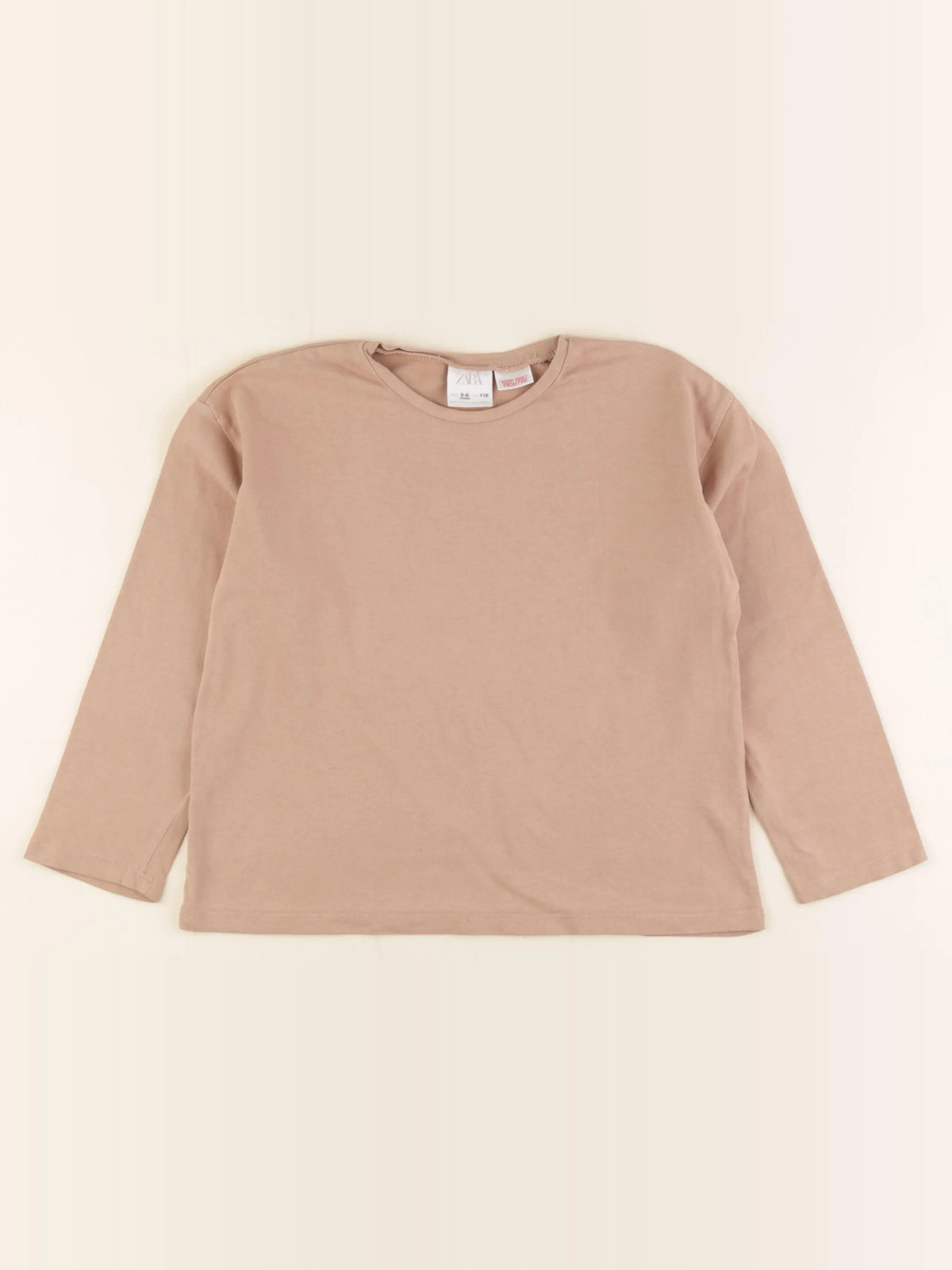 Zara - tee-shirt marron - 5/6 ans