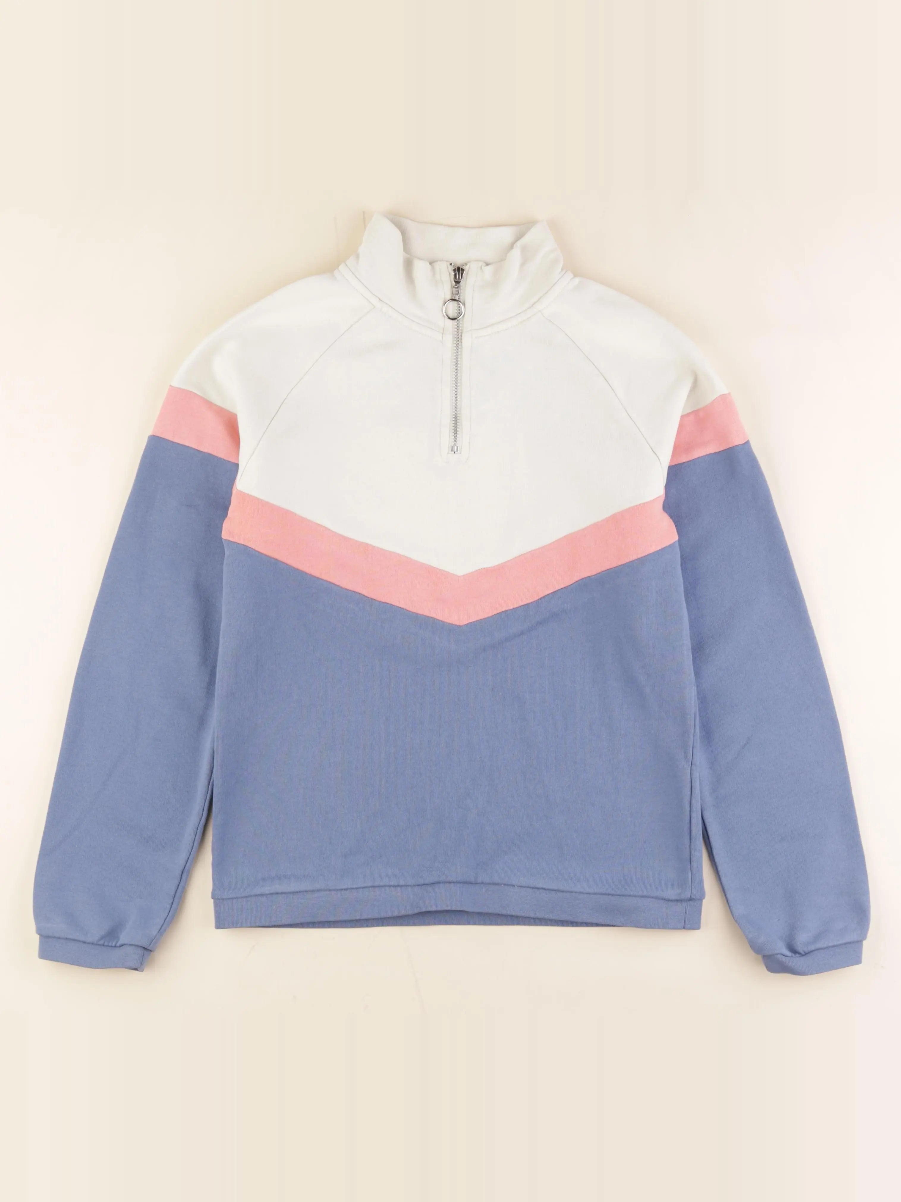 Storytelling - sweat bleu, blanc - 14 ans