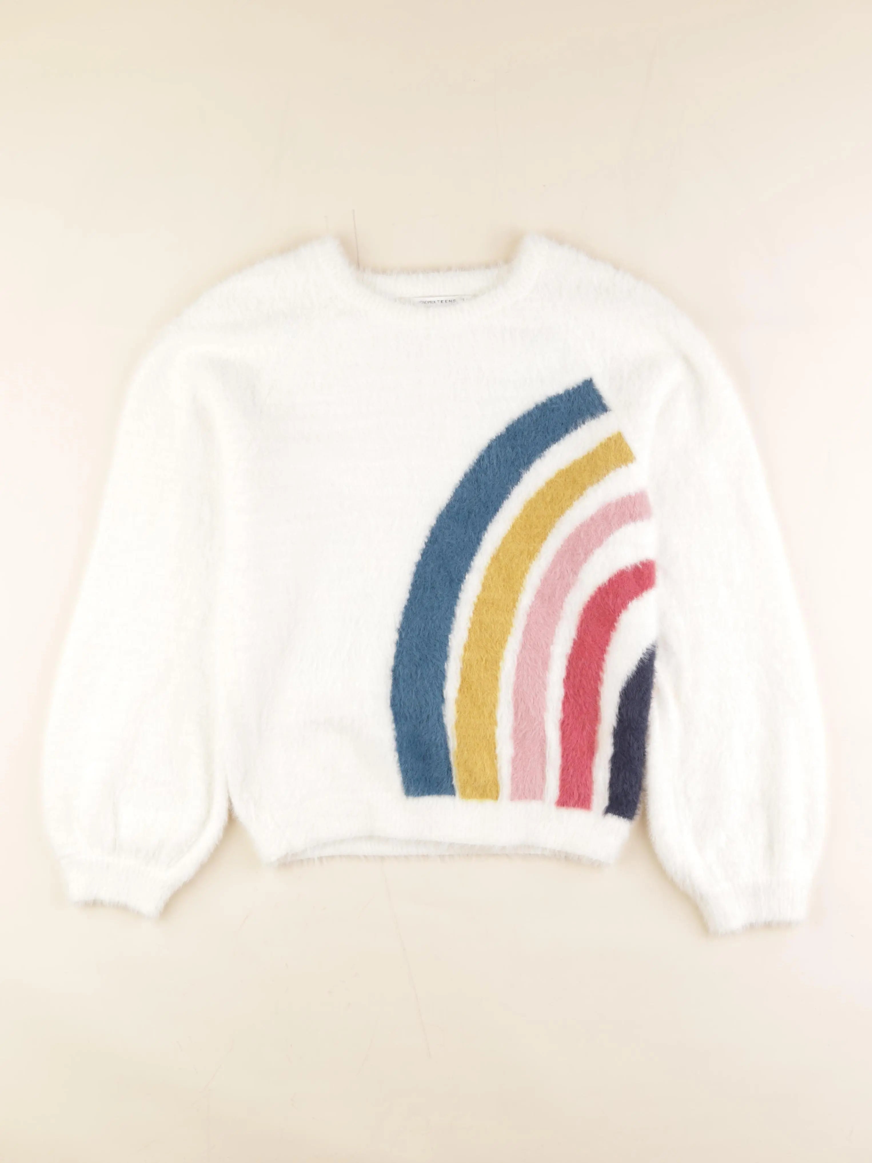 Monoprix - pull blanc - 14 ans