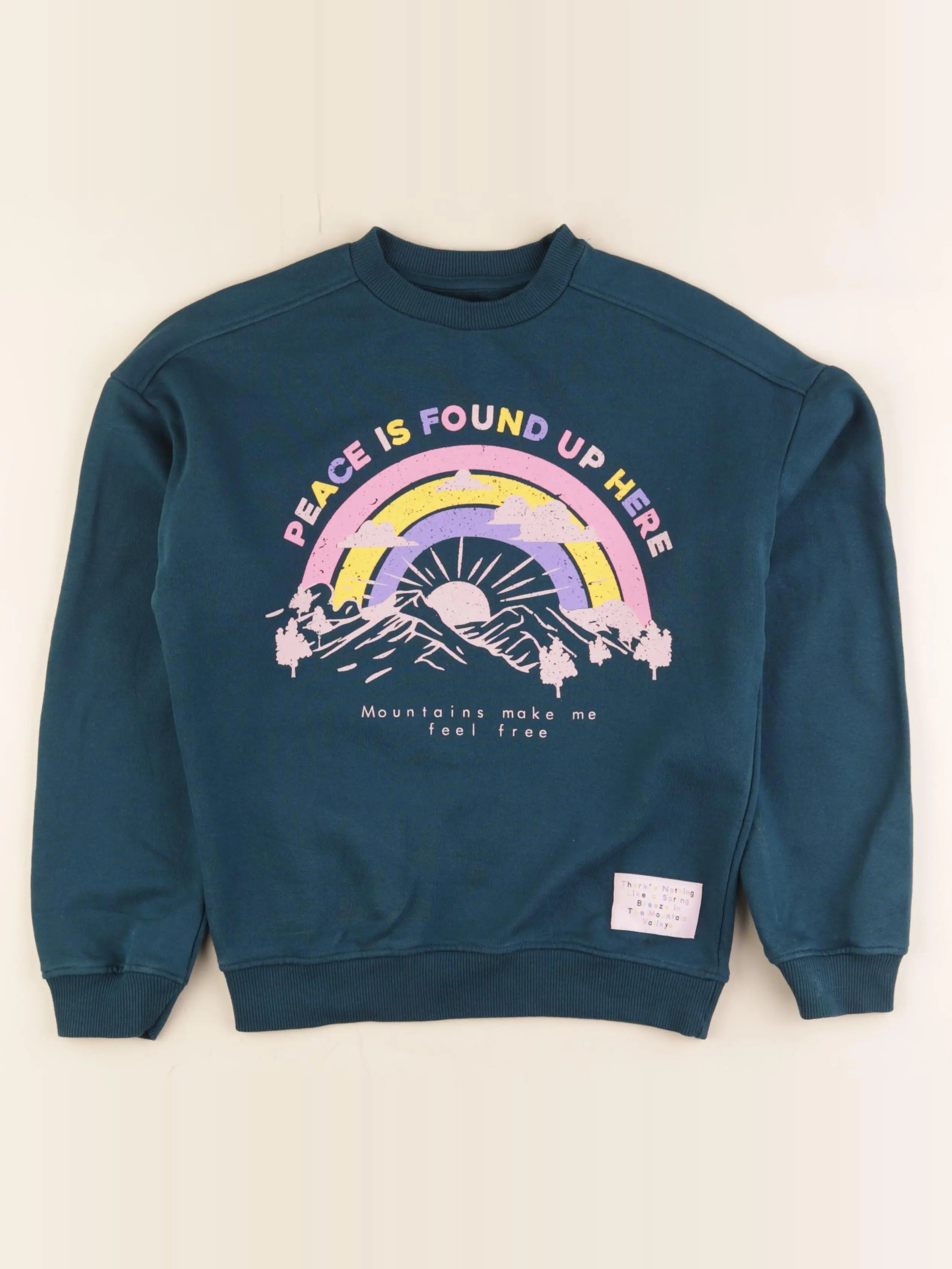 Little Cigogne - sweat bleu - 12 ans