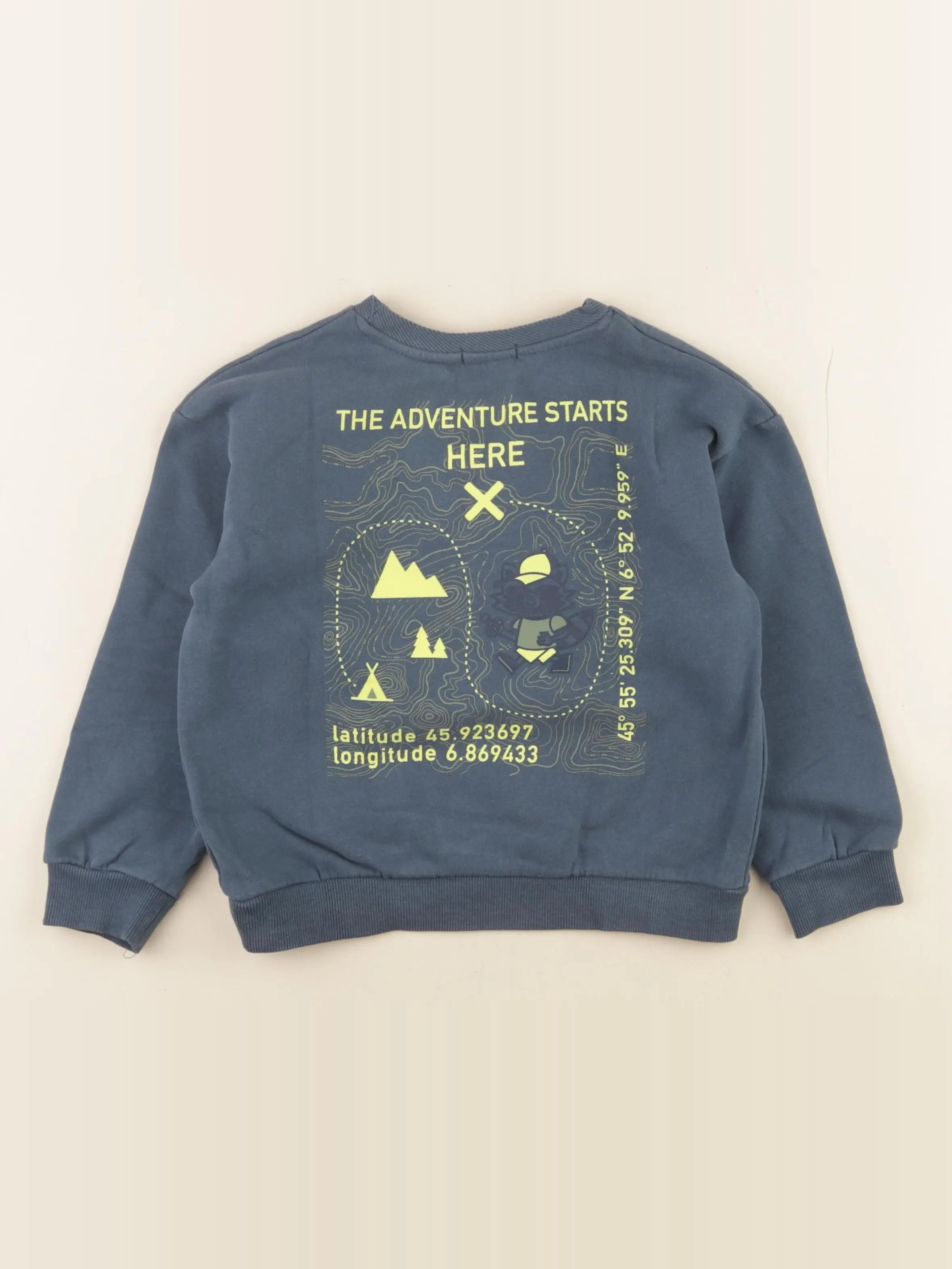 Vertbaudet - sweat bleu - 5 ans